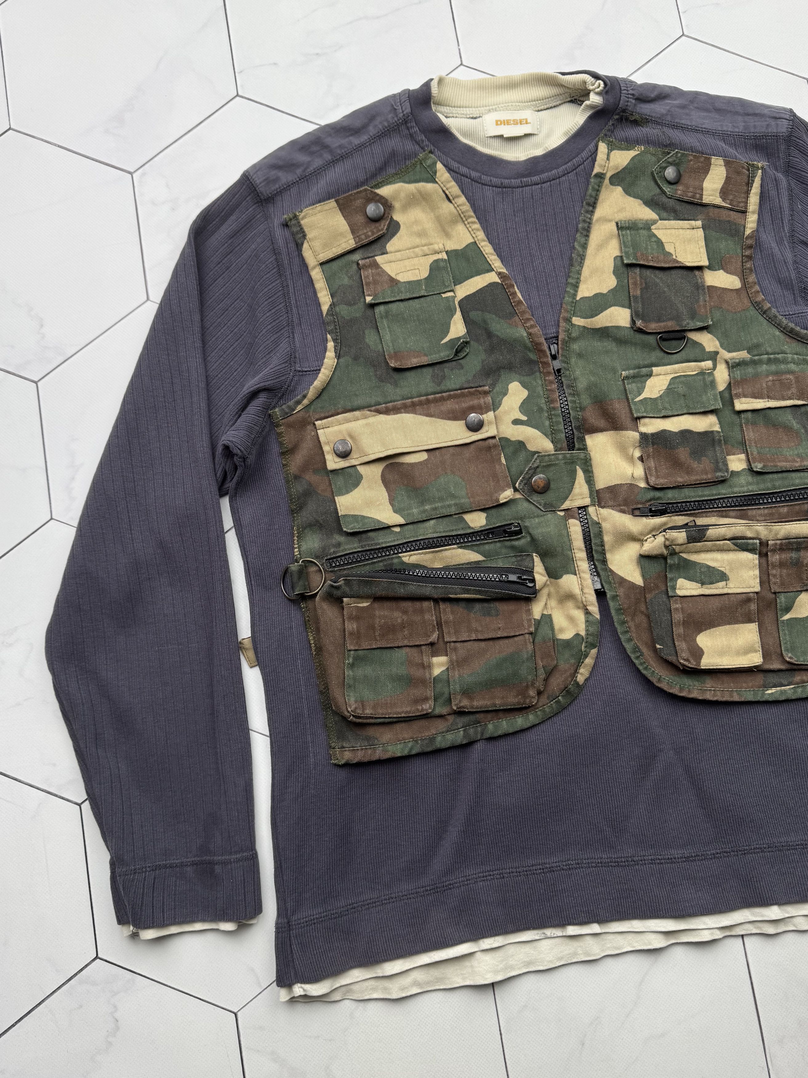 Diesel Diesel Vintage Custom/Handmade Sweater (B227) Size US M / EU 48-50 / 2 - 2 Thumbnail