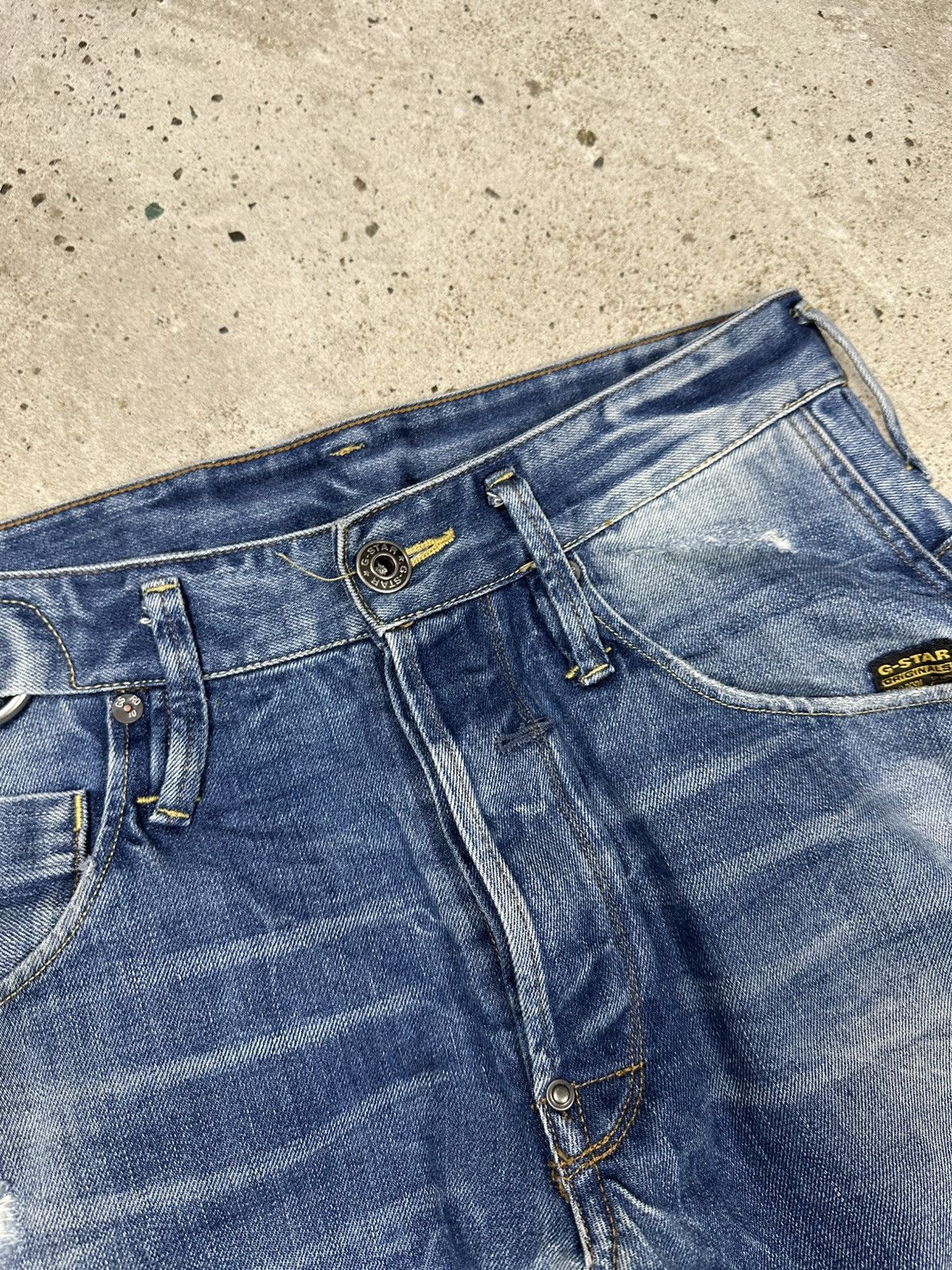G-Star Vintage Y2K G Star Raw Tapered Denim Pants Jeans Zippers Size US 30 / EU 46 - 10 Thumbnail