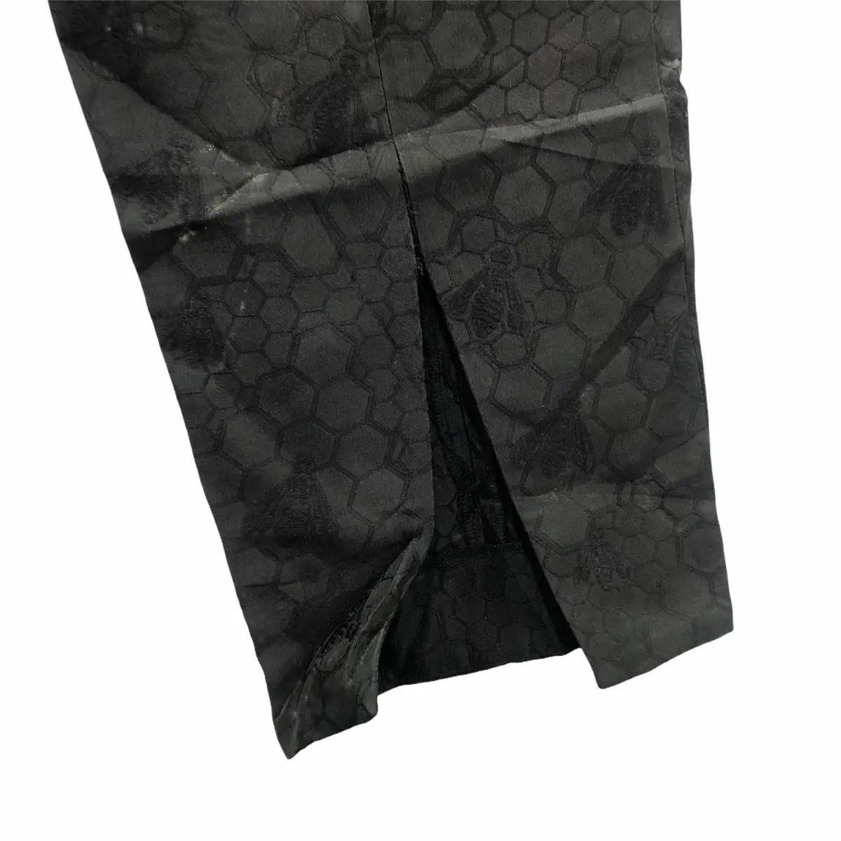 Alexander McQueen Vtg ALEXANDER MCQUEEN Bees Monogram Logo Silk Pant Trouser Size 26" / US 2 / IT 38 - 2 Thumbnail