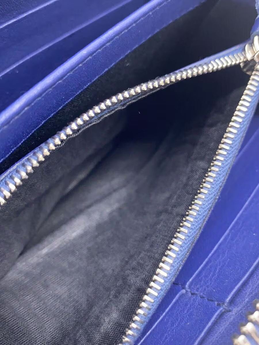 Balenciaga Balenciaga Leather Long Wallet Blue Size ONE SIZE - 5 Thumbnail