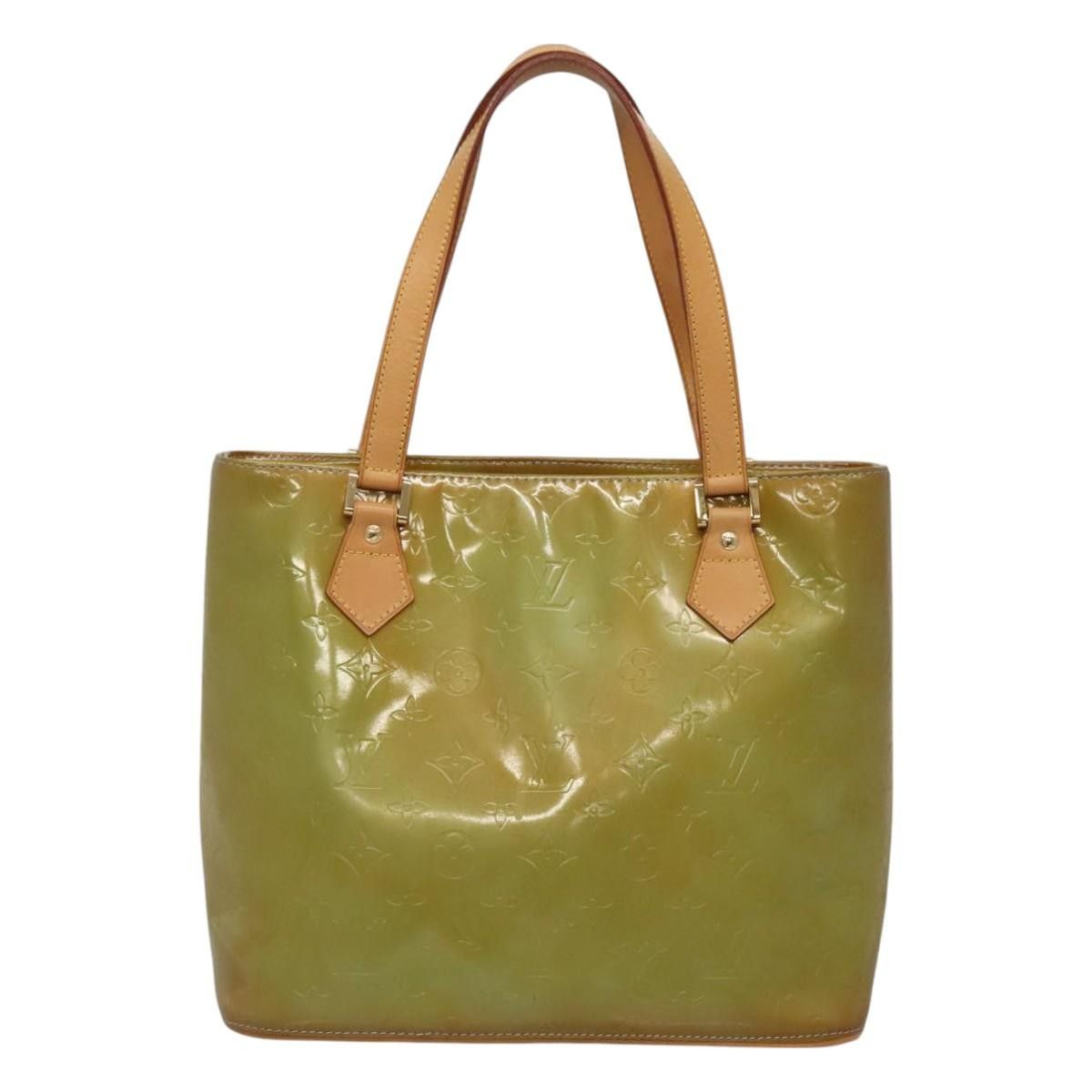 Louis Vuitton LOUIS VUITTON Monogram Vernis Houston Hand Bag Baby Blue Size ONE SIZE - 2 Thumbnail