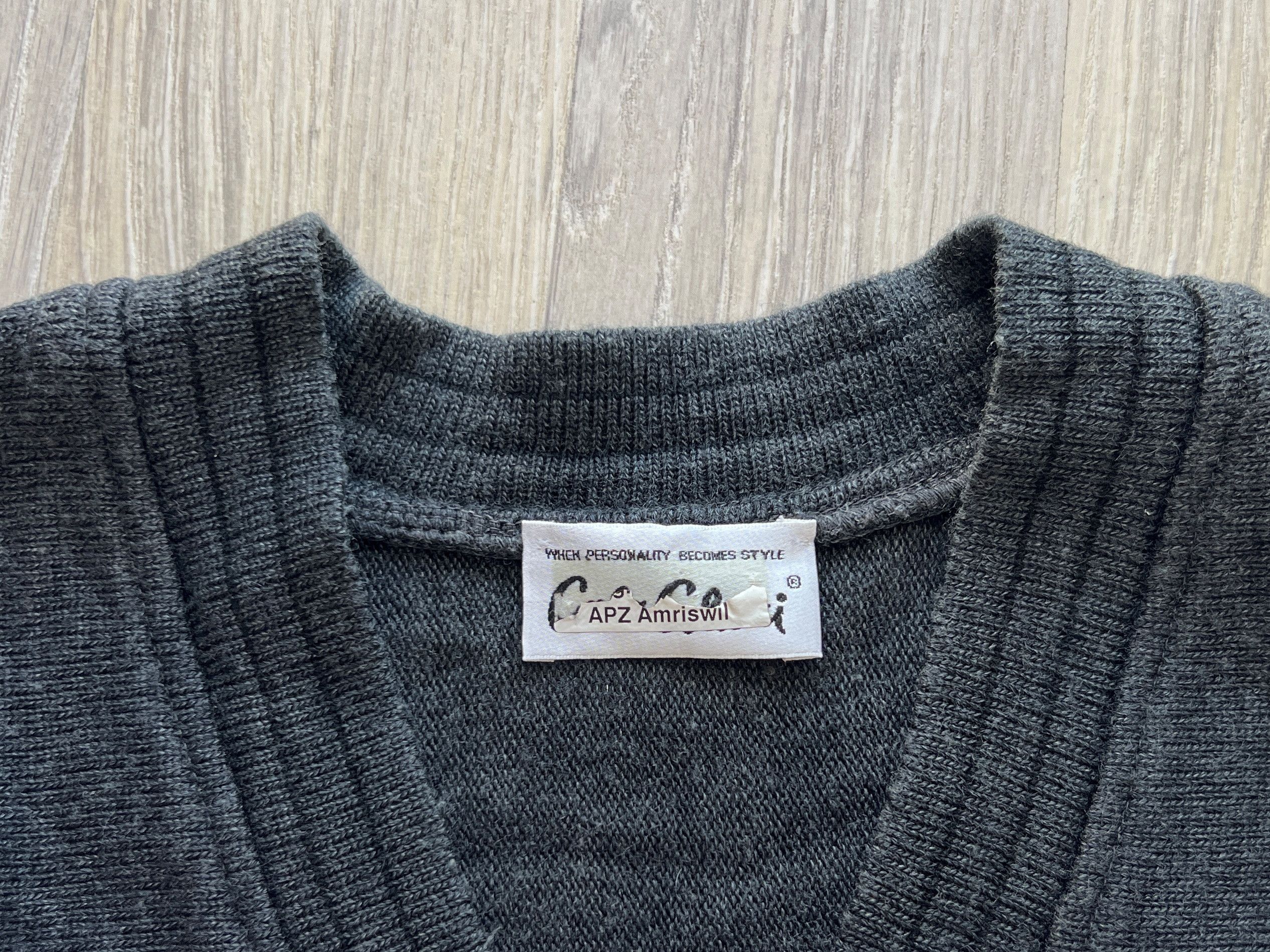 Carlo Colucci VINTAGE CARLO COLUCCI WOOL V-NECK SWEATER Size US L / EU 52-54 / 3 - 7 Thumbnail