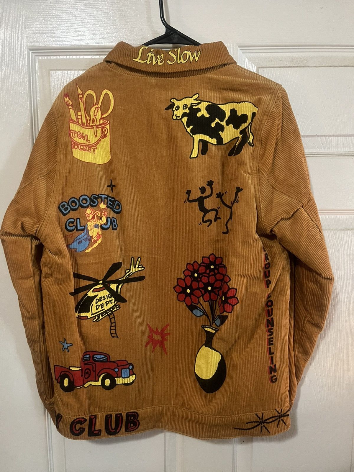 Market Market Corduroy Graphic Zip Jacket Brown Size M Size US M / EU 48-50 / 2 - 2 Thumbnail
