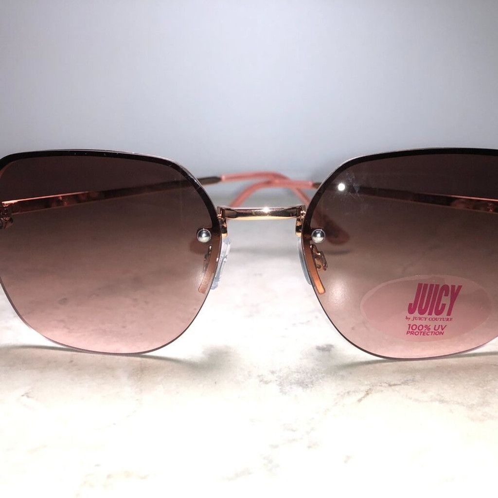 Juicy Couture Juicy Couture Oversized Pink & Brown Sunglasses Size ONE SIZE - 3 Thumbnail