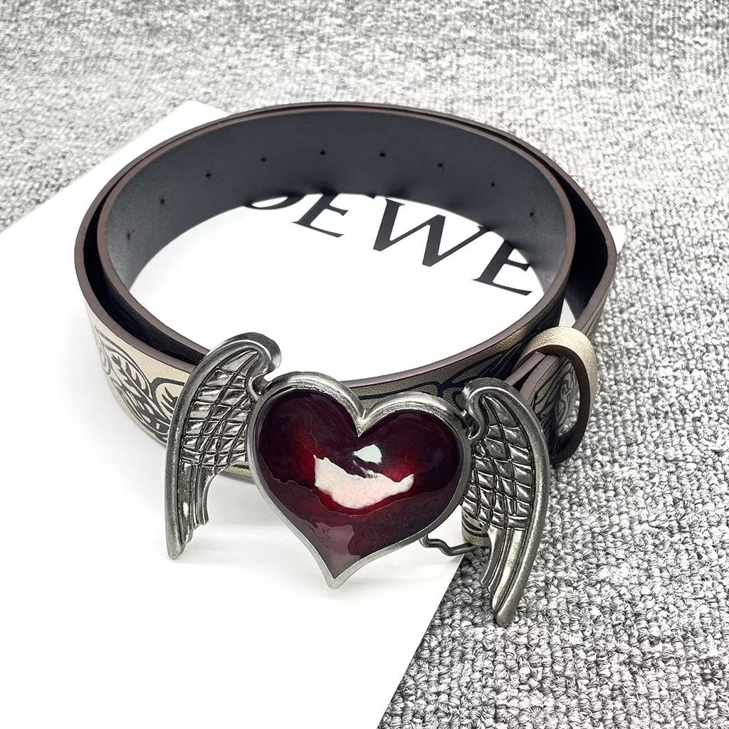 PPFM 💥red heart wings black colour belt Size ONE SIZE - 1 Thumbnail
