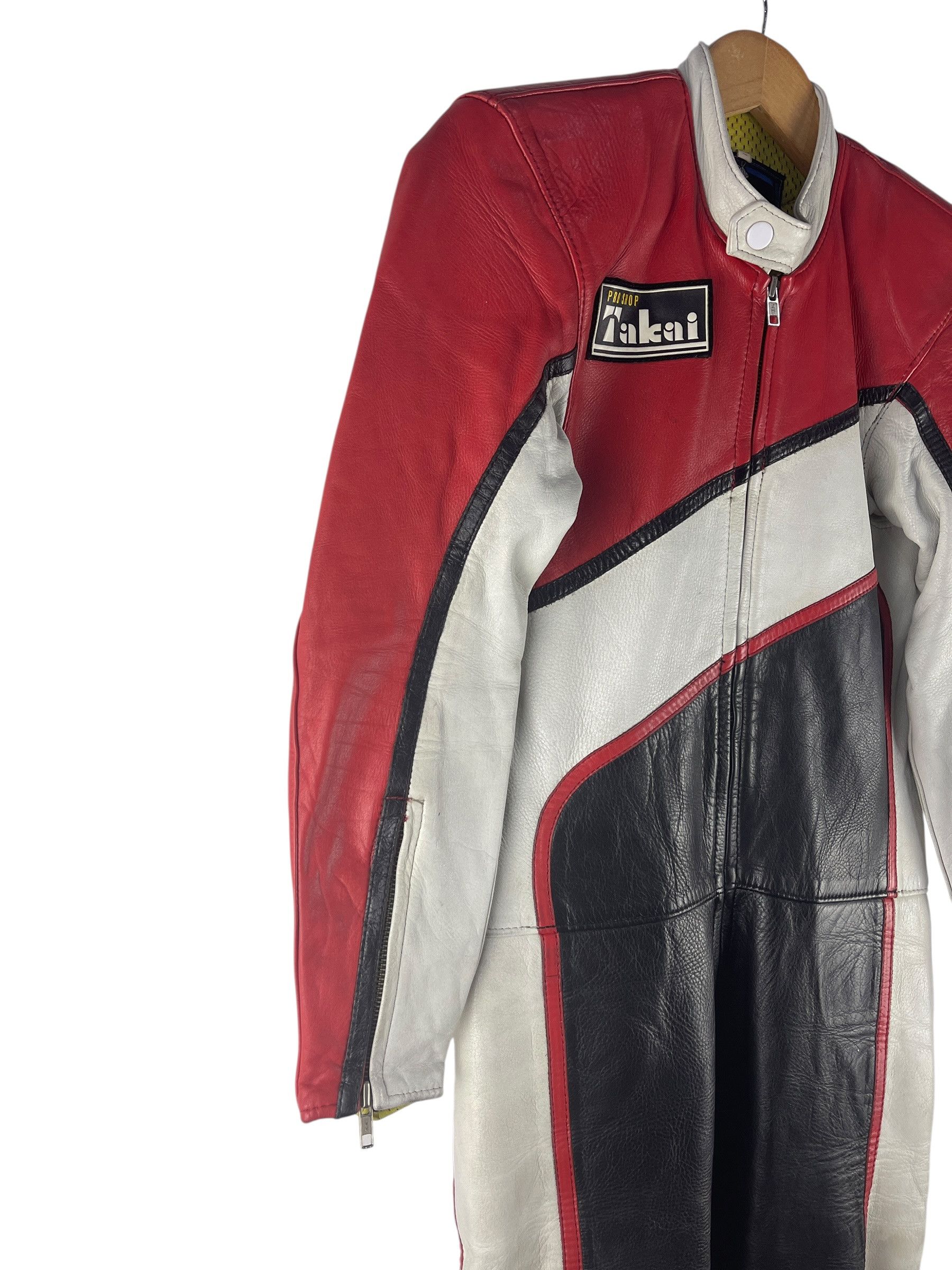Sports Specialties Vintage TAKAI Pro Shop Racing Leather Suit 1-Piece Size ONE SIZE - 11 Thumbnail
