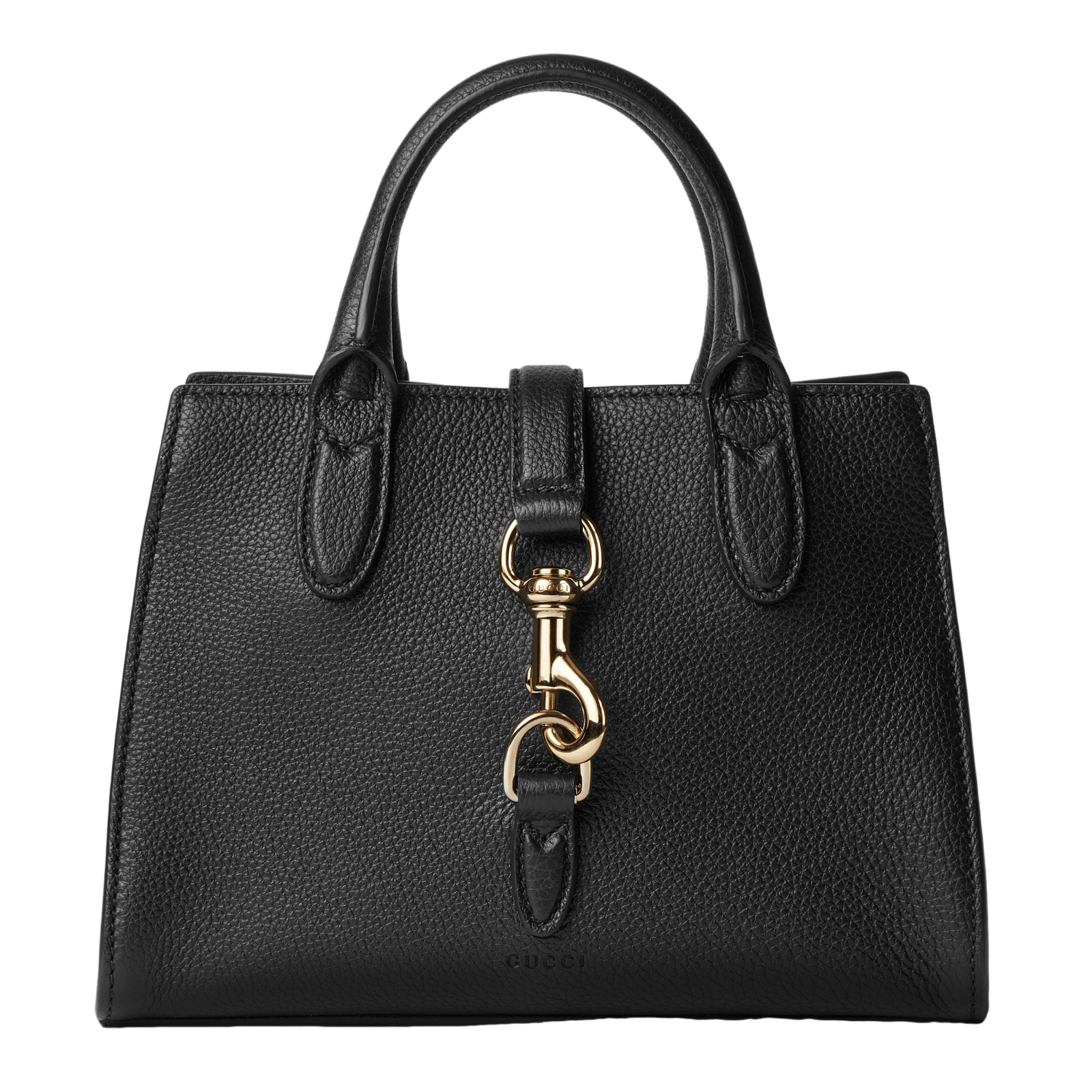 Gucci GUCCI $3590 Black Hook Closure Small Tote New Authentic Size ONE SIZE - 1 Thumbnail