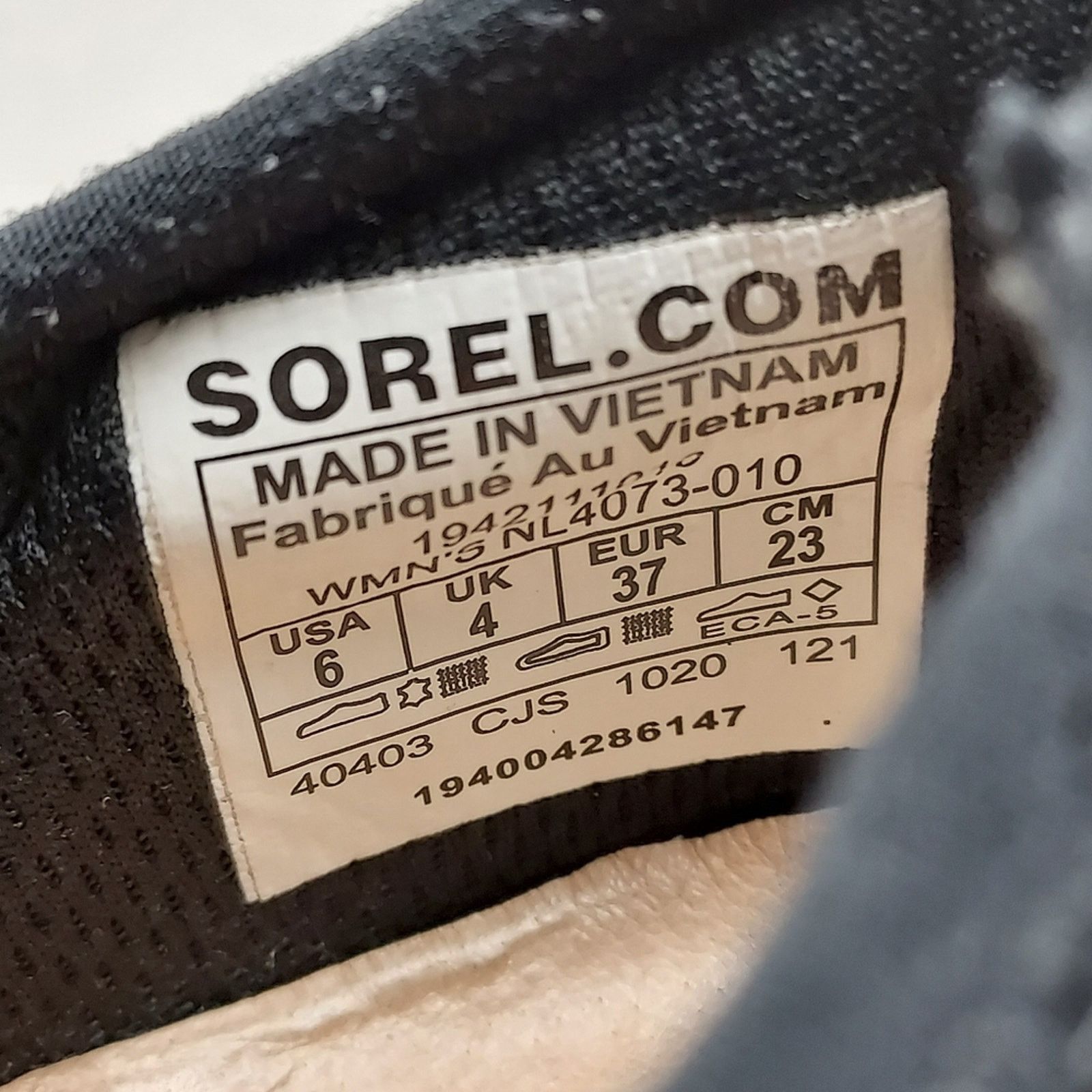 SOREL SOREL Womens Black Kinetic Impact Mesh Athletic Shoes Size 6 Size US 6 / IT 36 - 9 Thumbnail