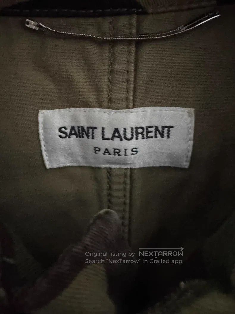 Saint Laurent Paris Saint Laurent Paris Court Gold Thread Fringe Camo Jacket Size US S / EU 44-46 / 1 - 2 Thumbnail