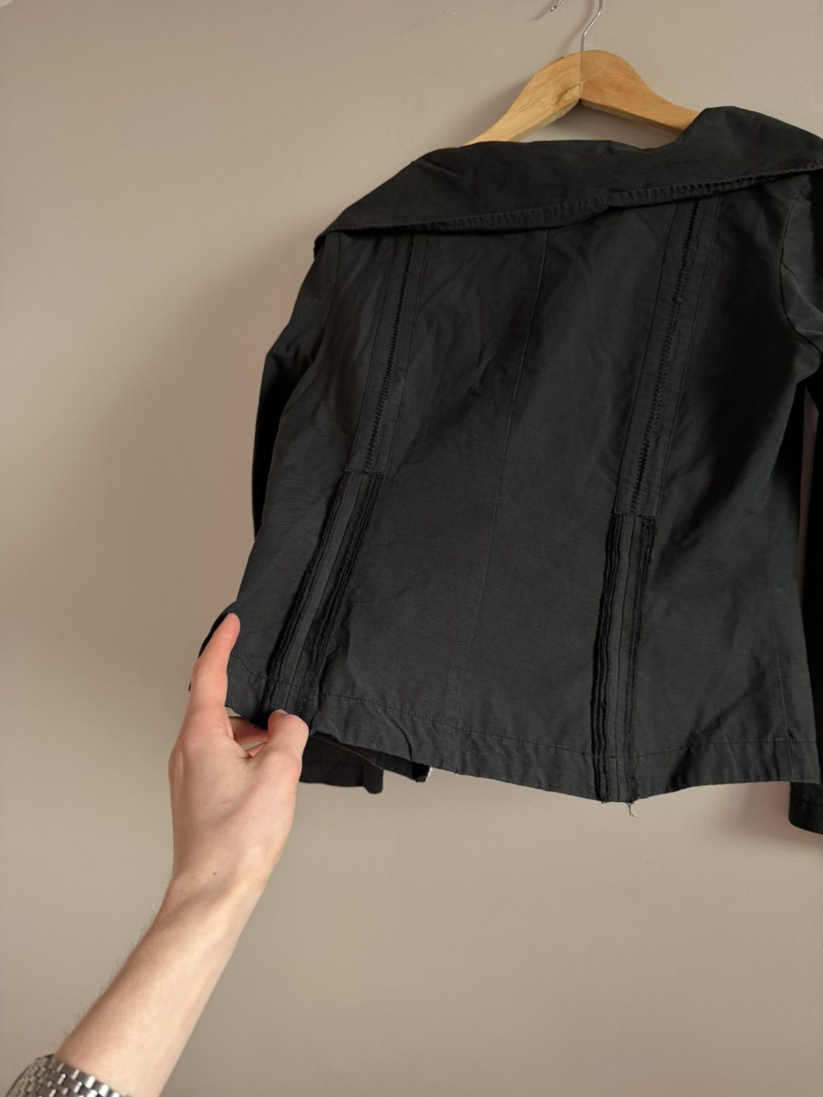 Vintage Vintage asymmetrical nylon archive zip up rick owens style Size S / US 4 / IT 40 - 8 Thumbnail