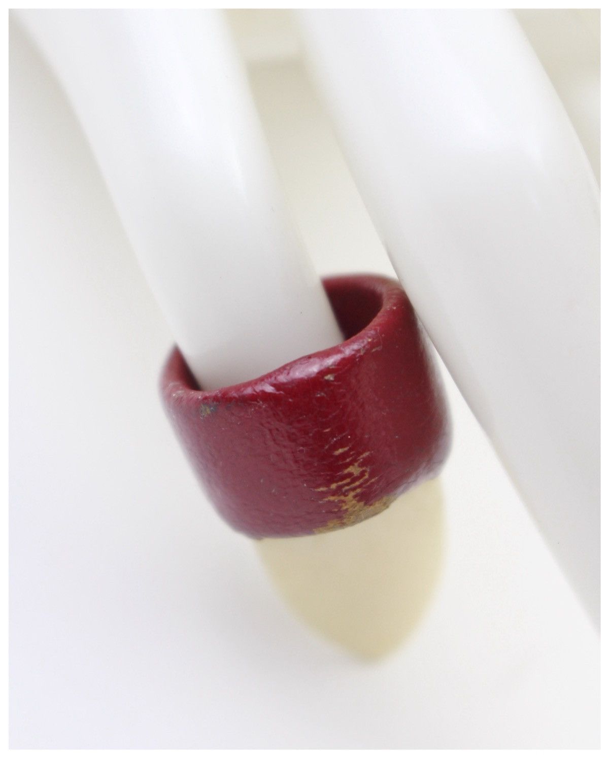 If Six Was Nine 2000S JAPANESE MADE BLOOD CLAW LEATHER NAIL RING Size ONE SIZE - 6 Thumbnail