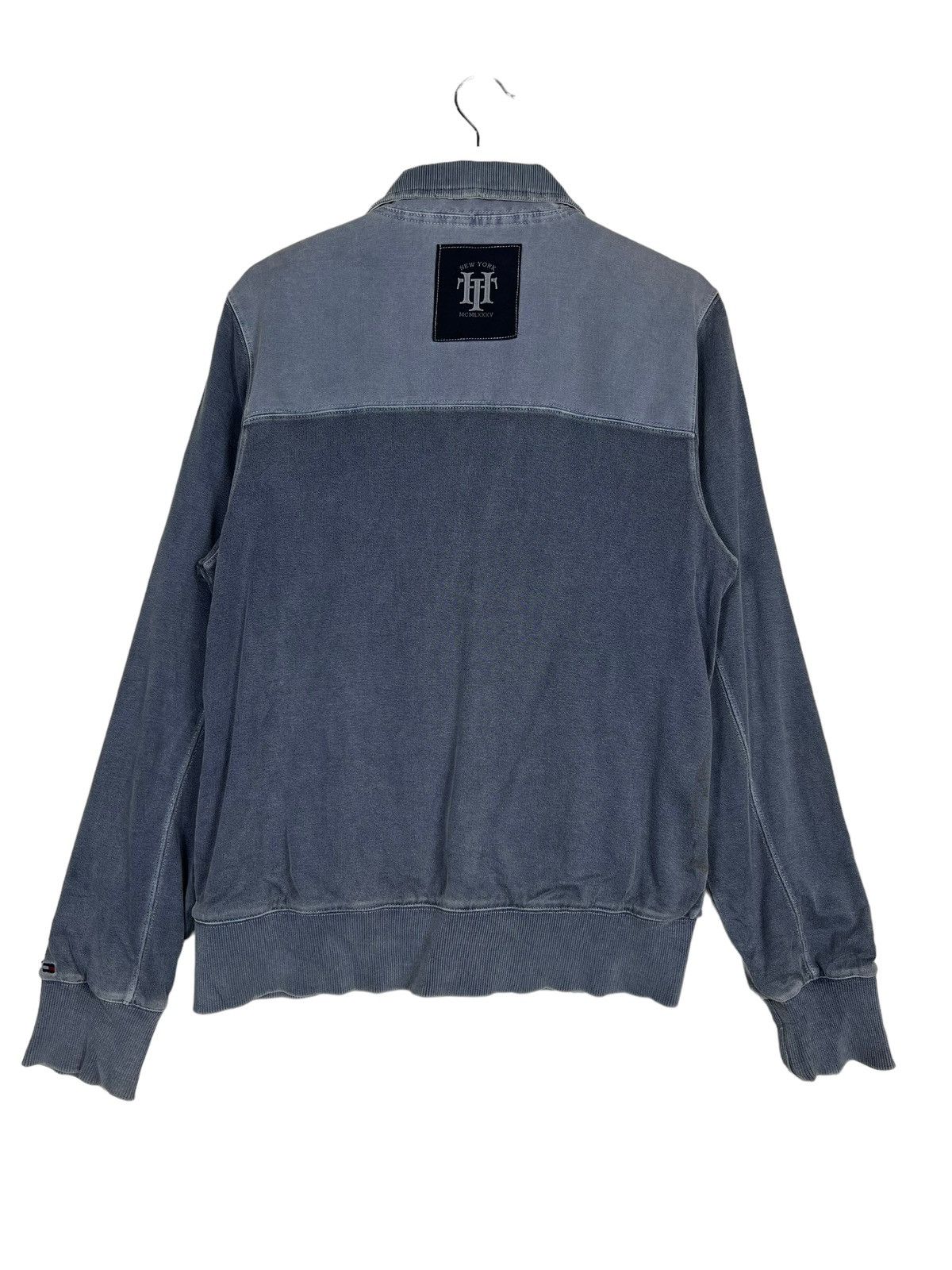 Tommy Hilfiger 🔥 TOMMY HILFIGER BLUE INDIGO SWEATER JACKET Size US M / EU 48-50 / 2 - 8 Thumbnail