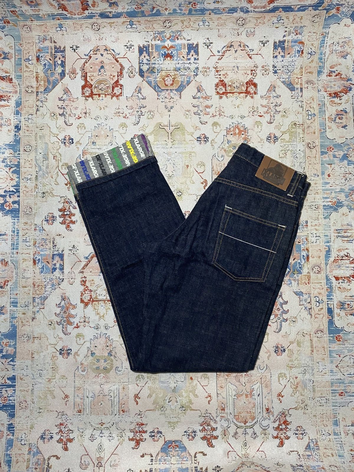 X-LARGE Xlarge Graphic Overprint Multicolor Denim Size US 30 / EU 46 - 1 Thumbnail