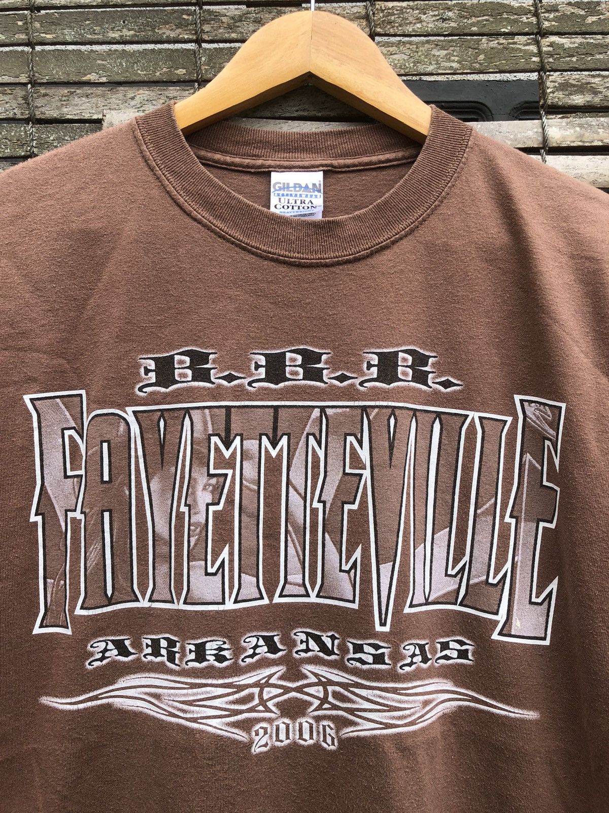 West Coast Choppers Vintage Y2K Sunfaded Fayetteville Arkansas Biker Backhit Tee Size US M / EU 48-50 / 2 - 14 Thumbnail