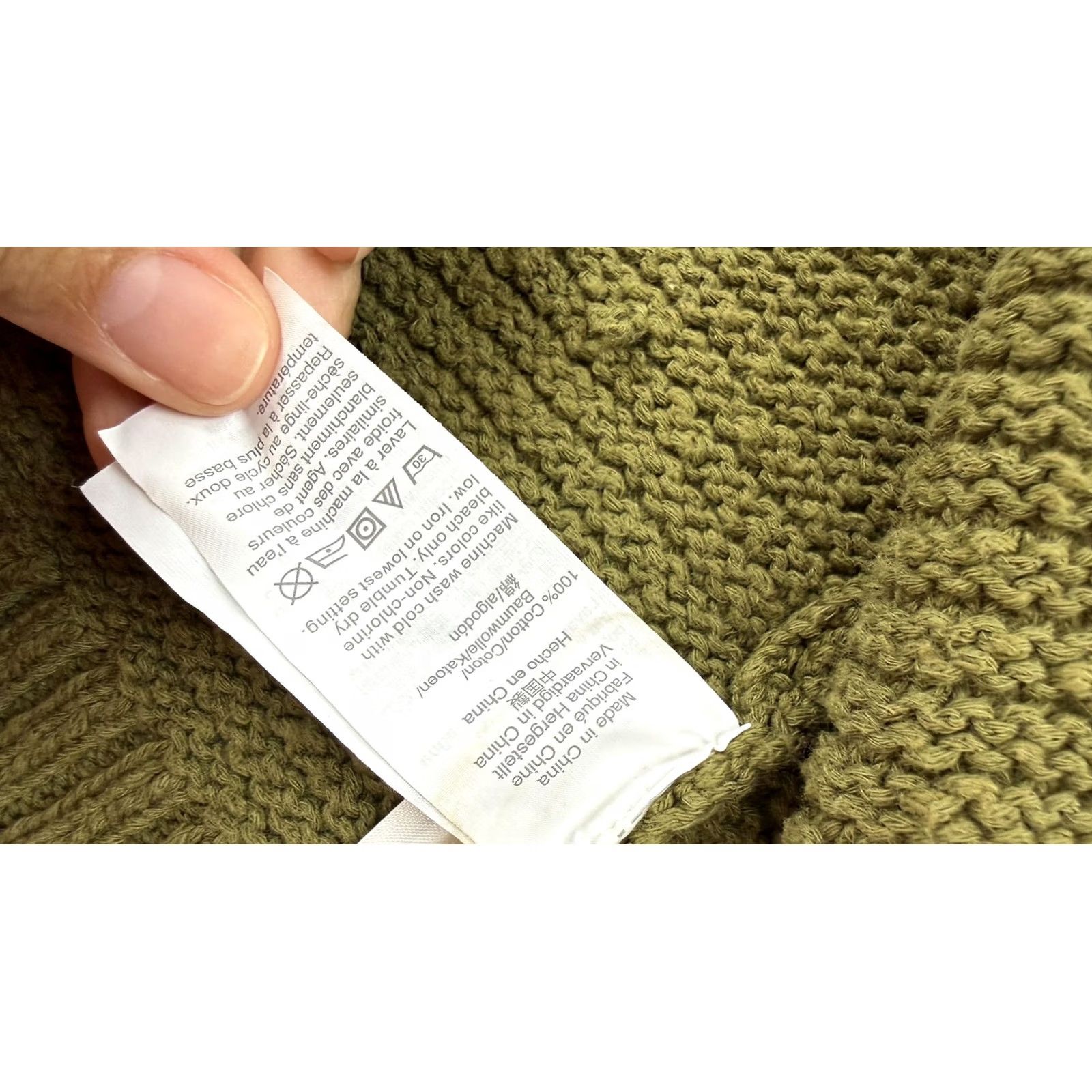 Madewell Madewell Sweater Womens XS Green Cardigan Olive Ruffle Collar Open Front Pockets Size XS / US 0-2 / IT 36-38 - 5 Thumbnail