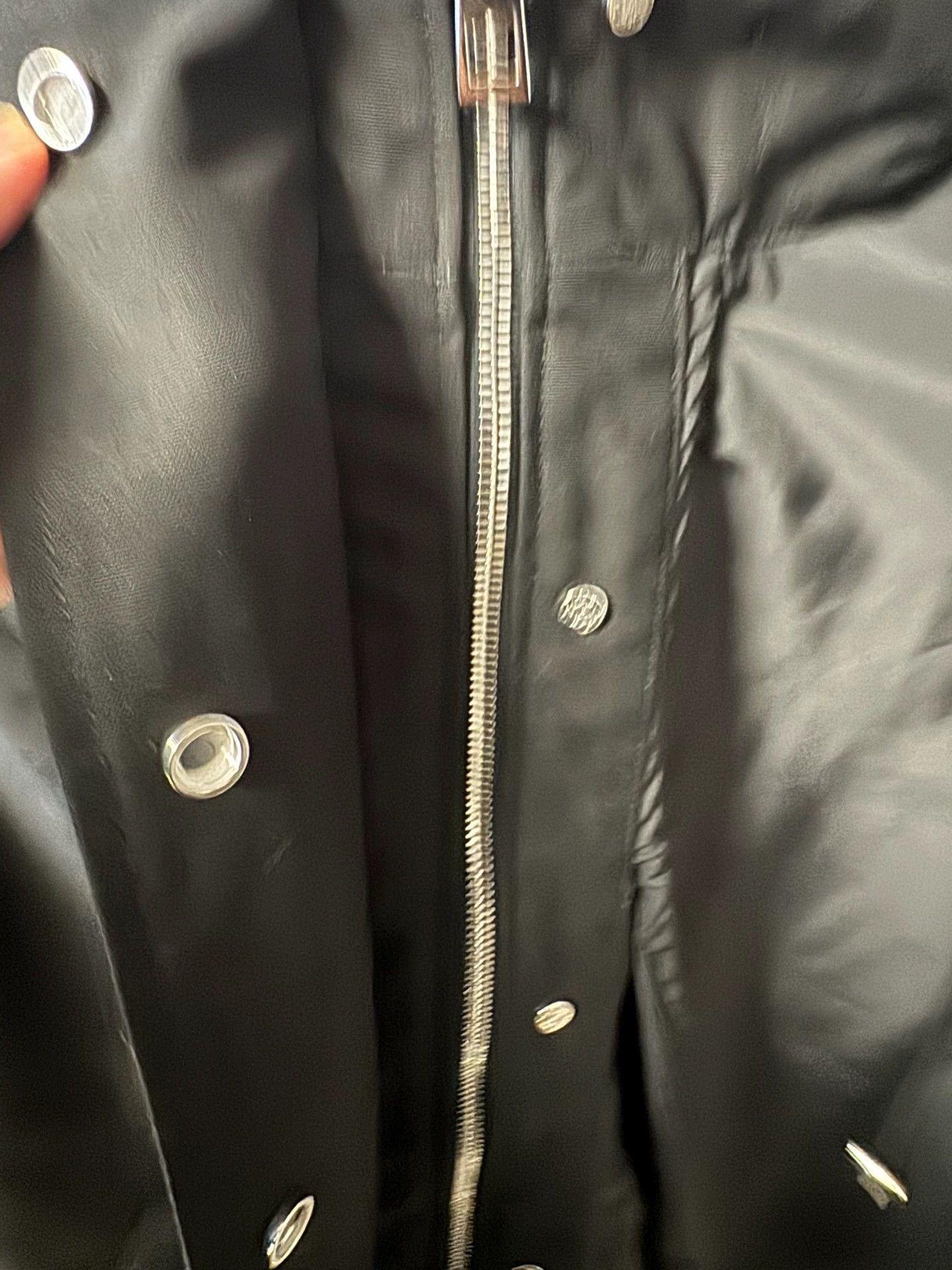Loewe LOEWE 36 Leather Drawstring Stowable Jacket New with Tags Size XS / US 0-2 / IT 36-38 - 5 Thumbnail