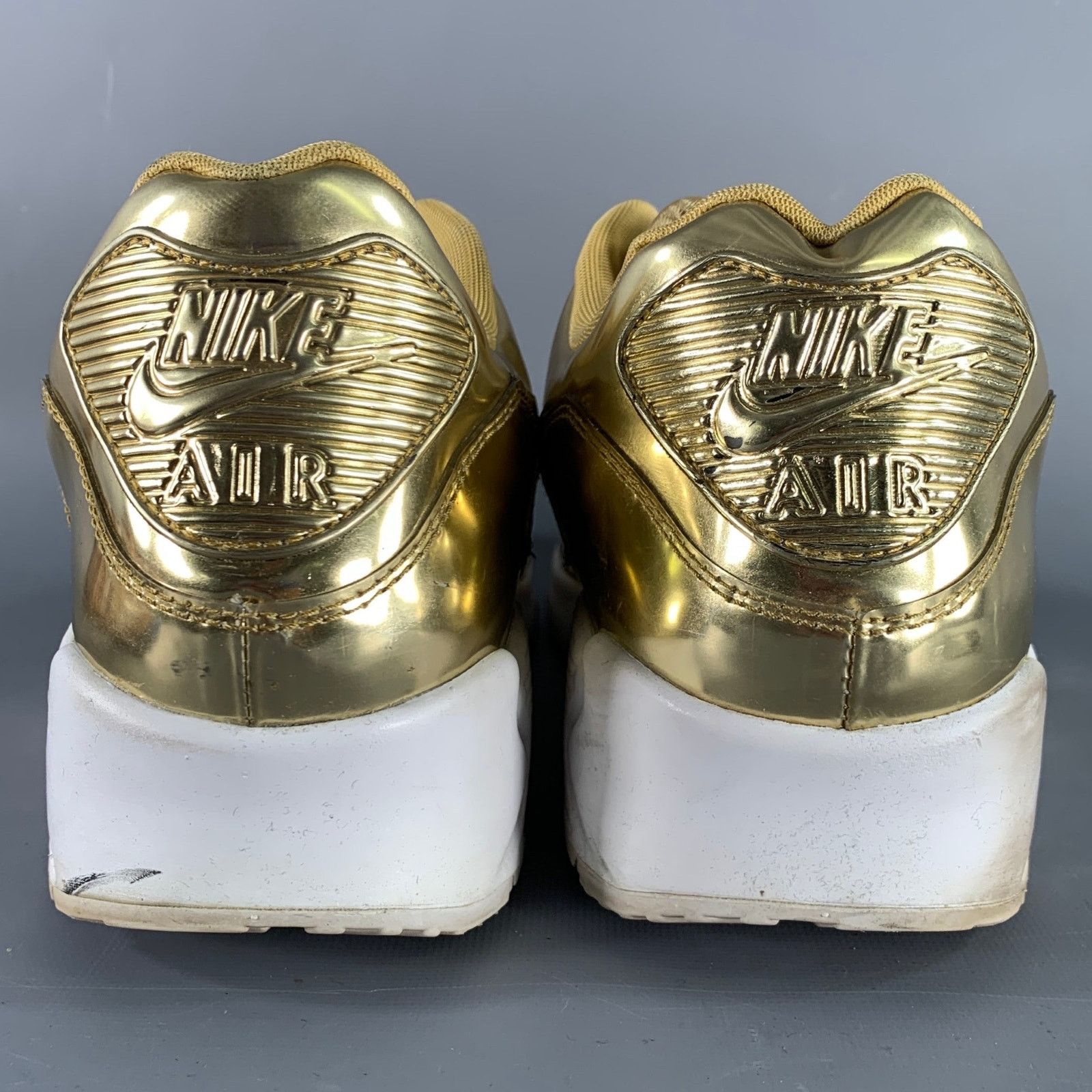 Nike NIKE Size 15.5 Gold Metallic Low Top Sneakers Size US 15 / EU 48 - 3 Thumbnail