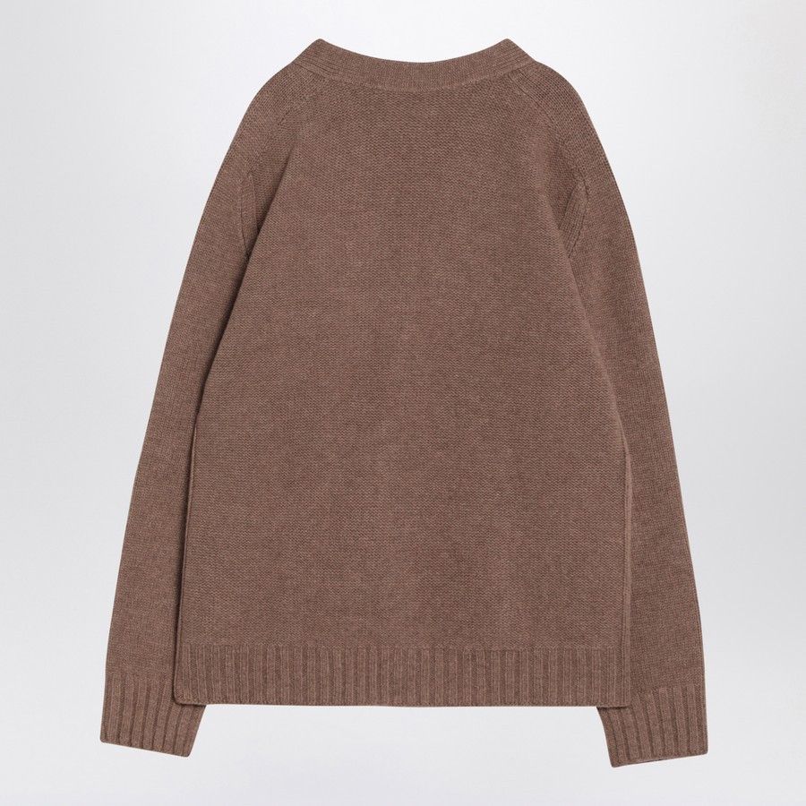 Bottega Veneta o1d2blof0825 Wool Cardigan in Camel Size US L / EU 52-54 / 3 - 2 Thumbnail