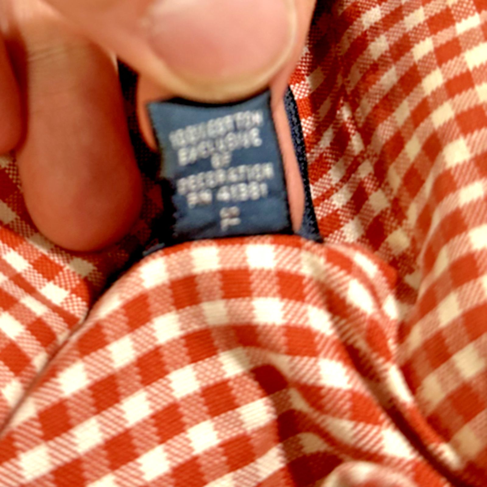 Polo Ralph Lauren Polo Button Up Ralph Lauren Mens Orange Checkered Plaid Size US L / EU 52-54 / 3 - 6 Thumbnail