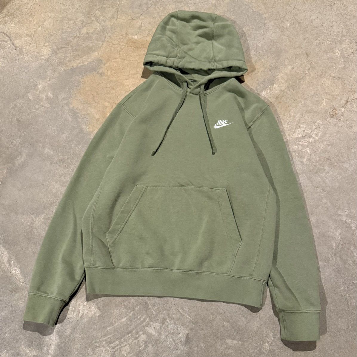 Nike Vintage Nike Sage Green Embroidered Swoosh Logo Hoodie Size US S / EU 44-46 / 1 - 2 Thumbnail