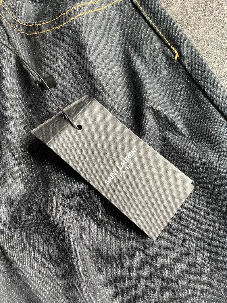 Saint Laurent Paris Saint Laurent Paris Raw Denim Pants Size US 27 - 6 Thumbnail