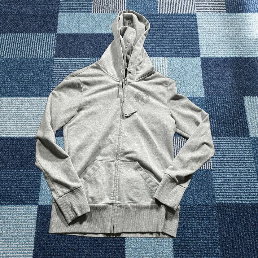 Banana Republic Banana Republic Hoodie Women S Small Gray Full Zip Logo Crest Long Sleeve Active Size S / US 4 / IT 40 - 1 Thumbnail