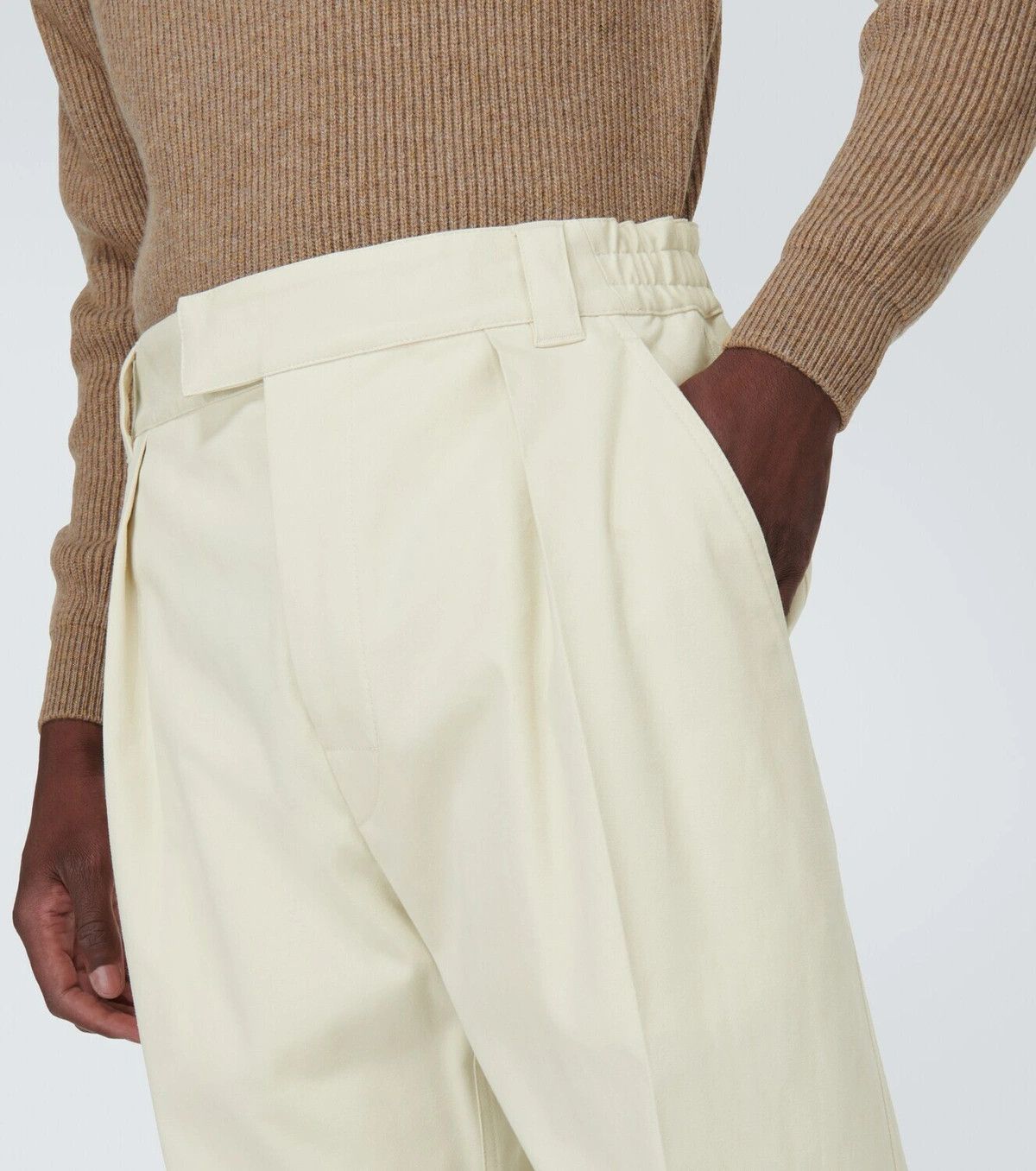 Loro Piana o1w1db10824 Reinga Cotton Pant in Off White Size US 36 / EU 52 - 4 Thumbnail