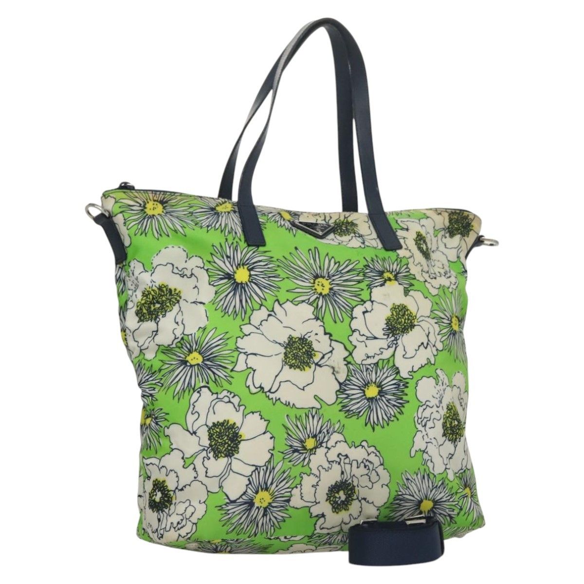 Prada Convertible Tote Printed Tessuto with Saffiano