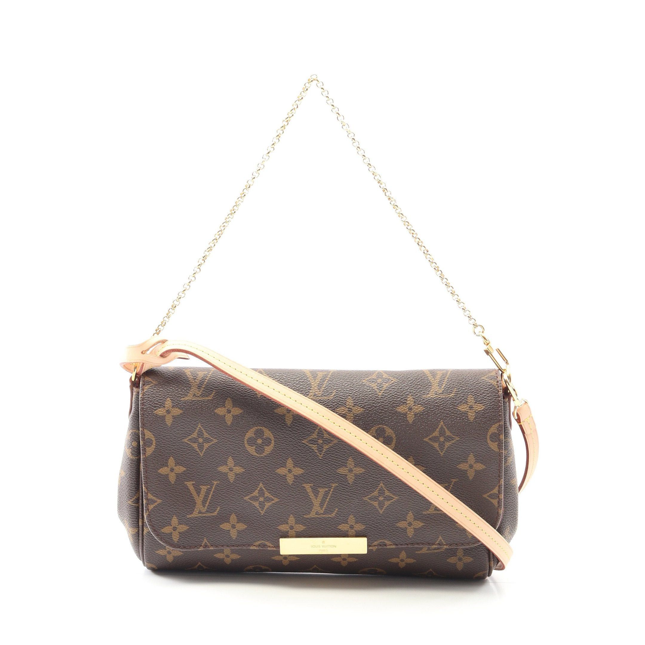 Louis Vuitton Louis Vuitton Favorite Mm Monogram Chain Handbag Leather Brown Size ONE SIZE - 1 Thumbnail