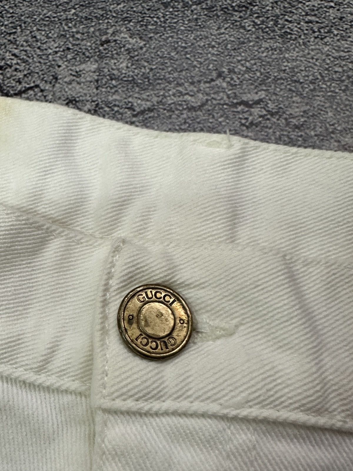 Gucci Vintage Gucci Anchor Sailor White Bootcut Jeans IT 42 Size 28" / US 6 / IT 42 - 11 Thumbnail