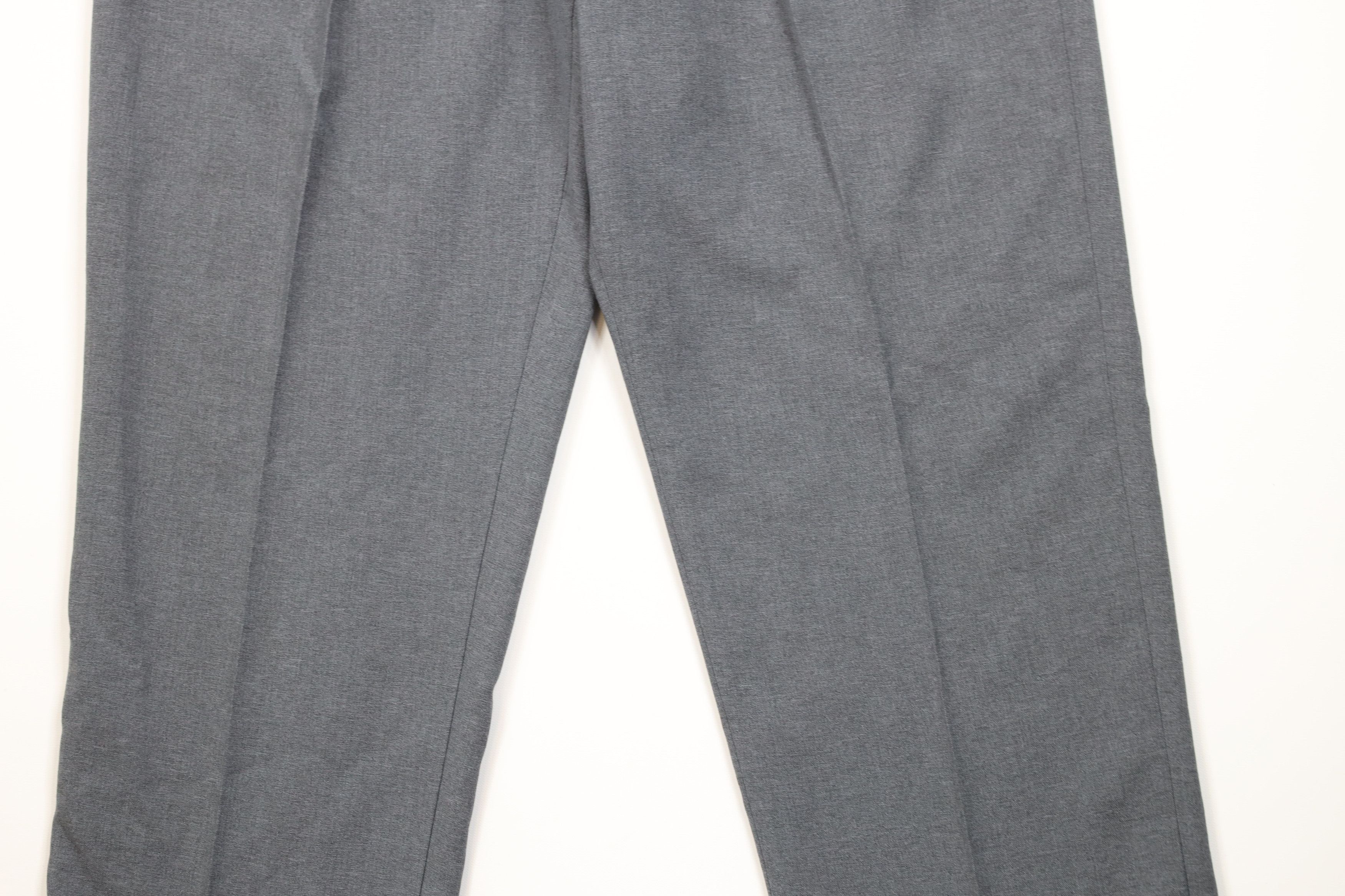 Vintage Vintage 70s Streetwear Knit Wide Leg Chino Pants Gray USA Size US 34 / EU 50 - 3 Thumbnail