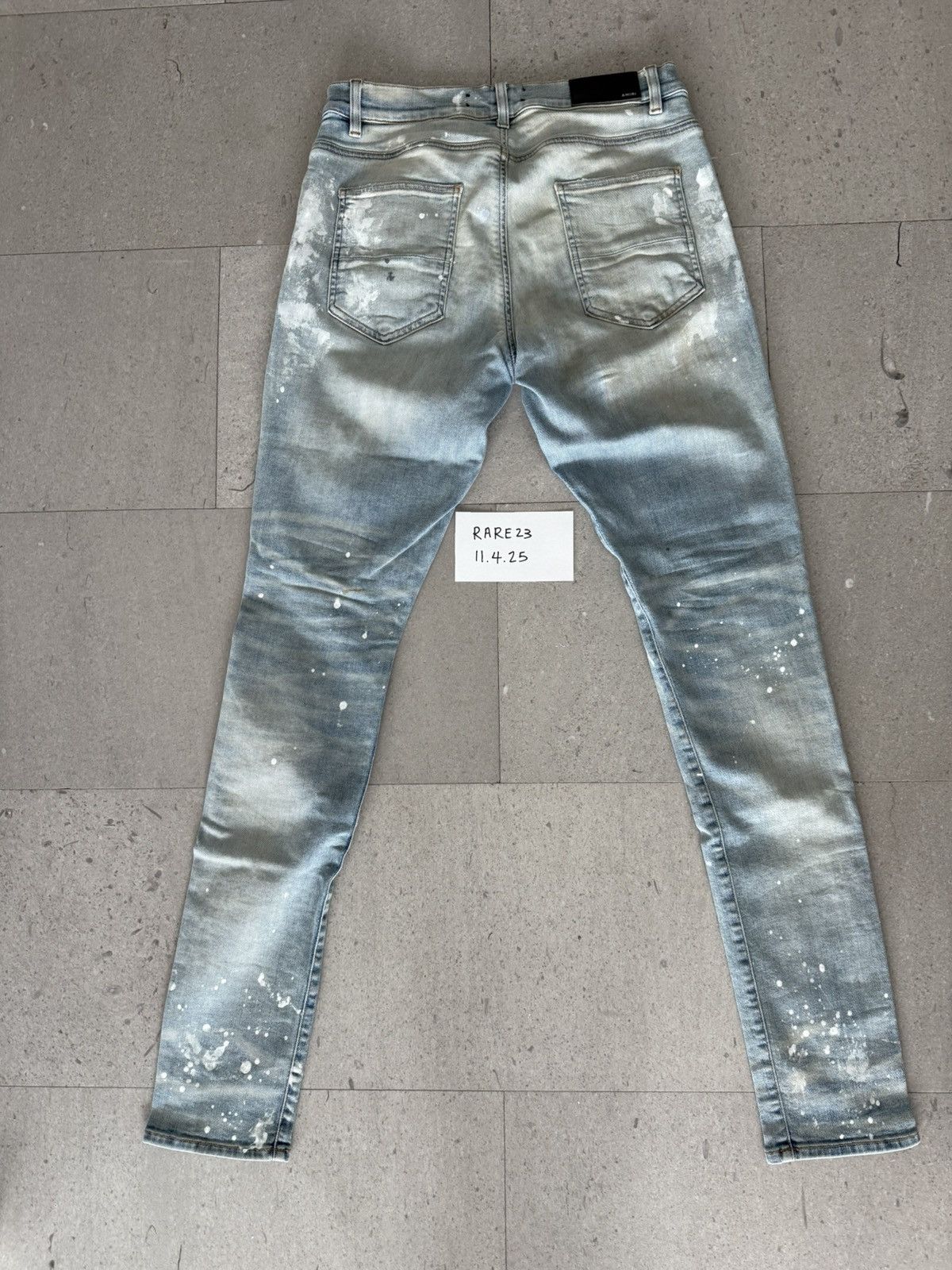 Amiri Amiri Crystal Jean Light Indigo 2017 Size US 34 / EU 50 - 3 Thumbnail