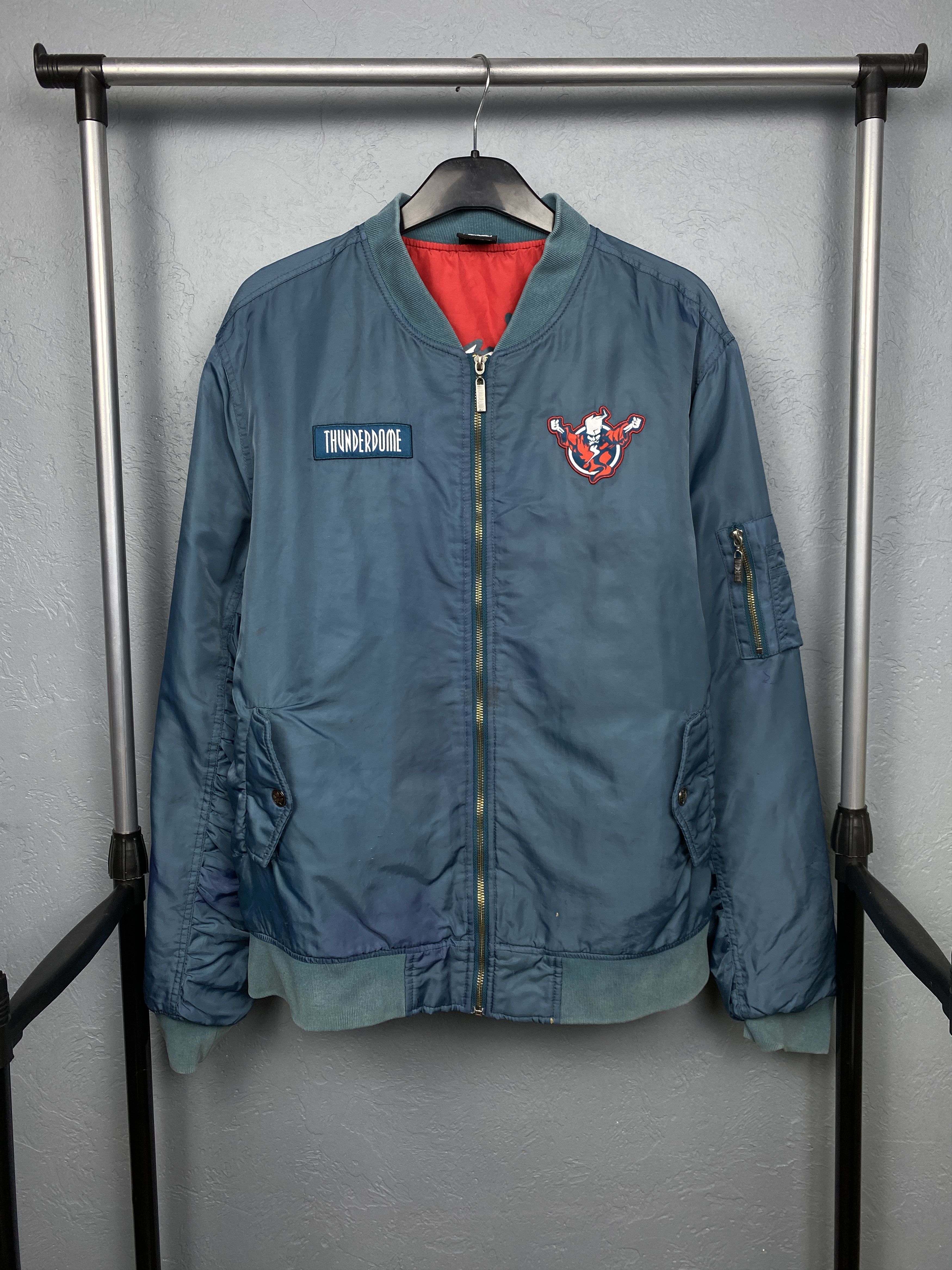 Thunderdome Thunderdome Vintage Bomber Jacket Gabber Hardcore Rave Size US XL / EU 56 / 4 - 3 Thumbnail
