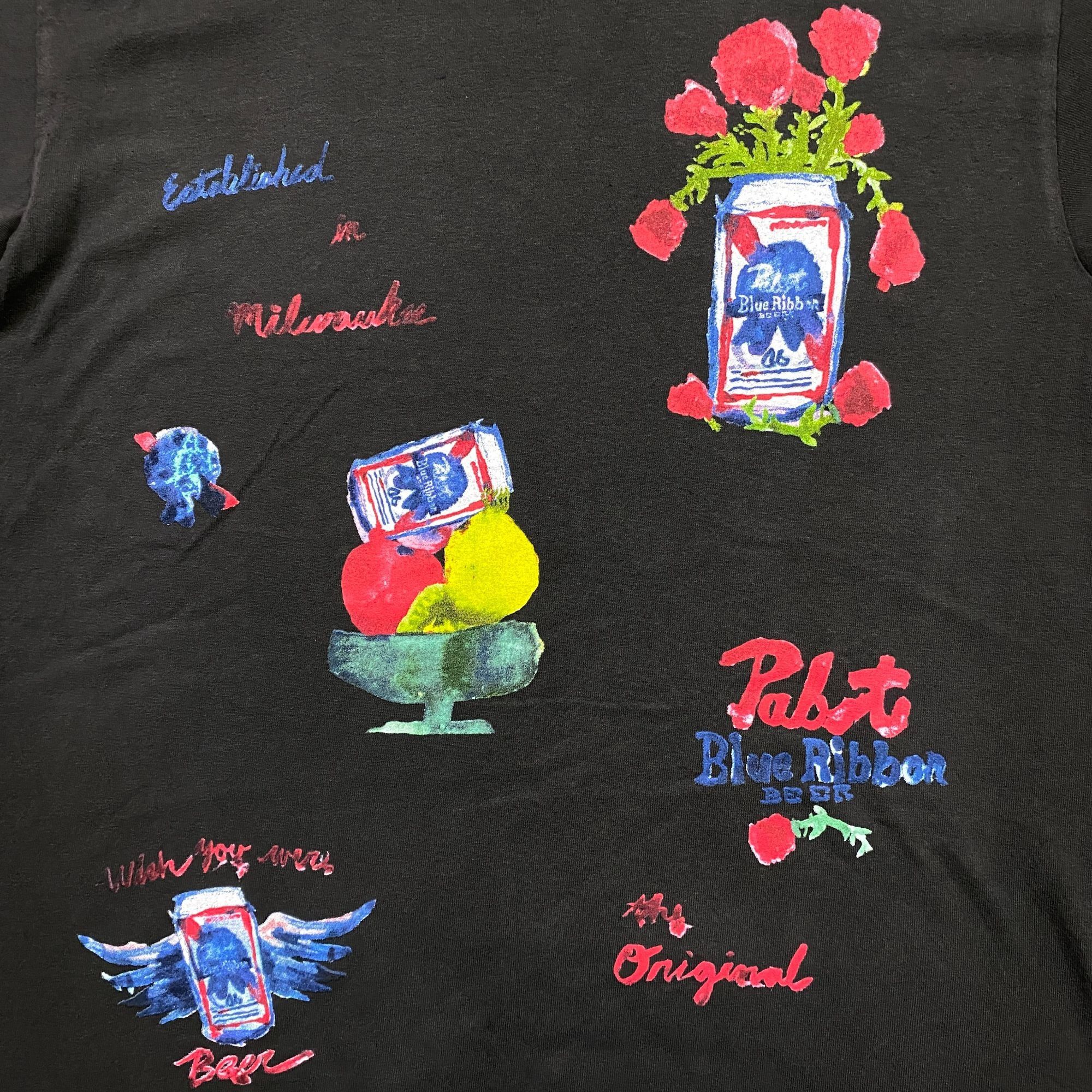 Pabst Blue Ribbon Pabst Blue Ribbon Beer The Original Watercolor Tee M Size US M / EU 48-50 / 2 - 2 Thumbnail