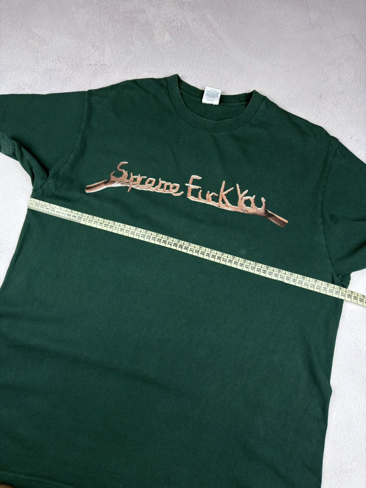 Supreme Supreme F*ck You Tee Dark Green FW18 BRAND Size L Size US L / EU 52-54 / 3 - 9 Thumbnail