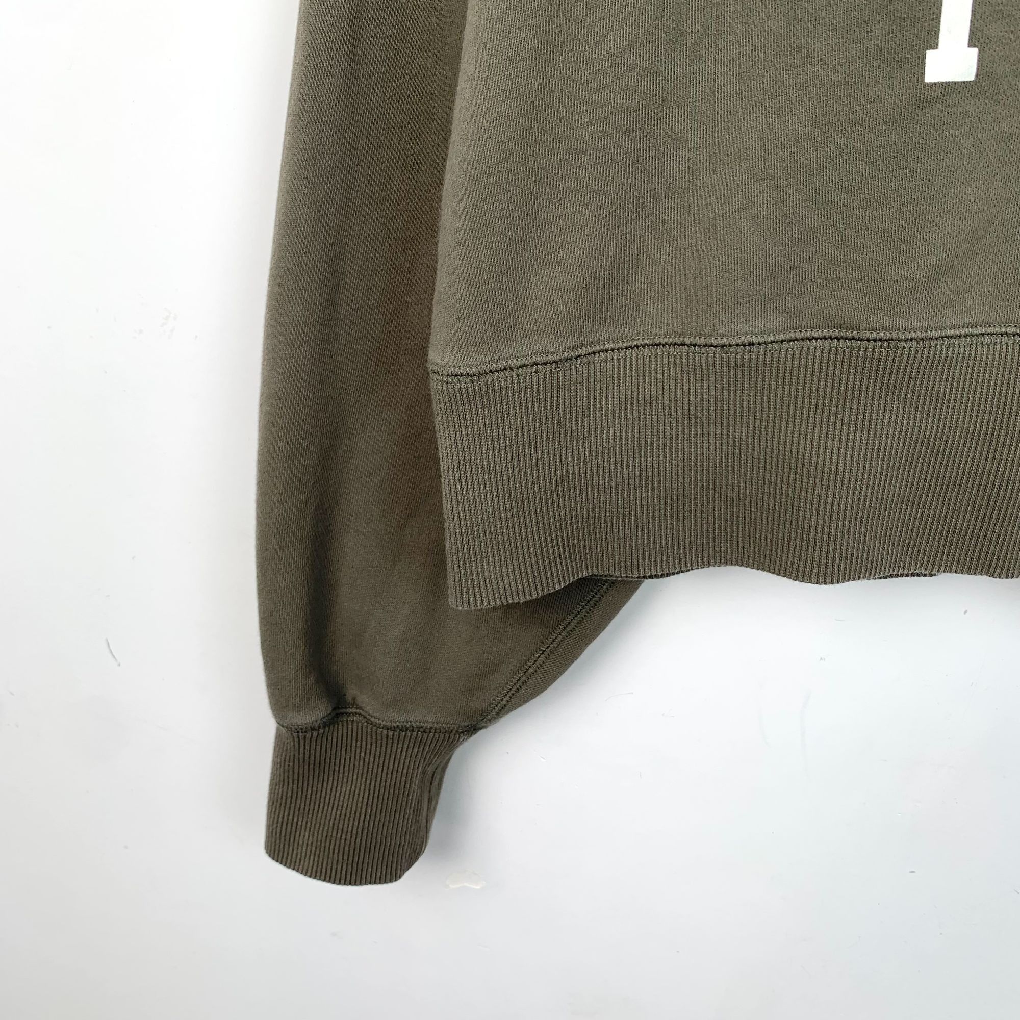 Celine Celine Green Logo Print Cotton Round Neck Long Sleeve Sweats Size L / US 10 / IT 46 - 6 Thumbnail
