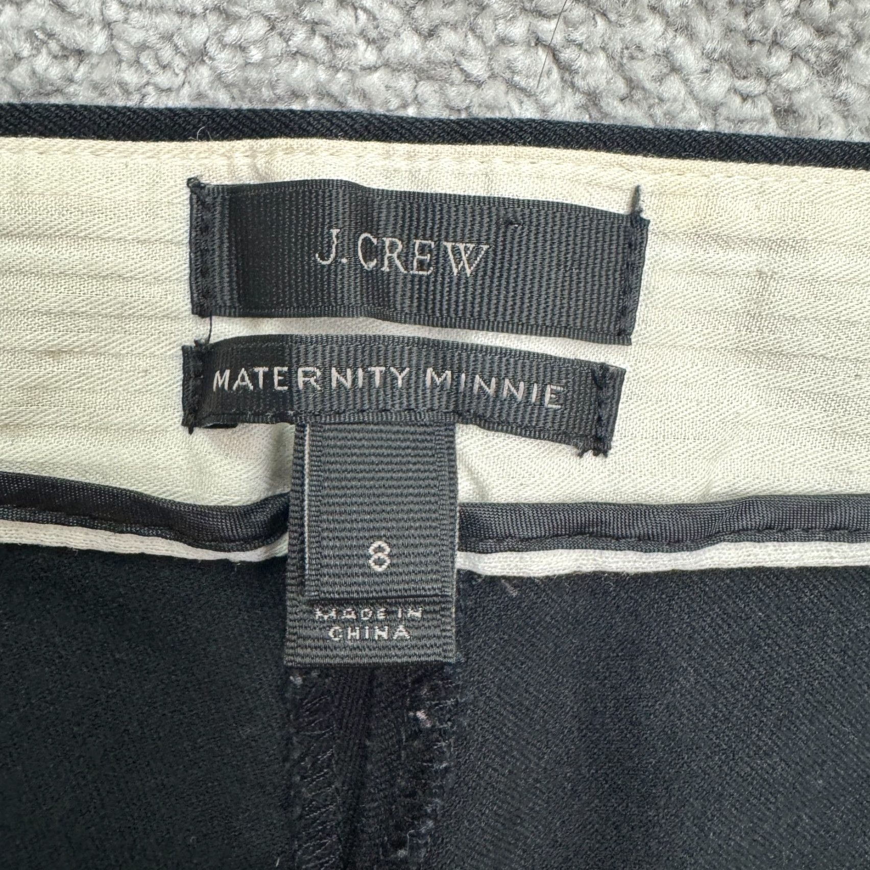 J.Crew J.Crew Maternity Pull On Ankle Crop Pants Womens 8 Black Stretch Cotton Size 30" / US 8 / IT 44 - 4 Thumbnail