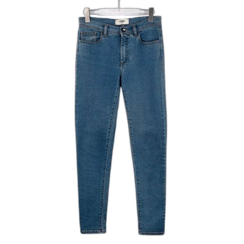 Fendi Fendi Blue Slim Fit Casual Denim Pants Size 40" / US 18 - 1 Thumbnail