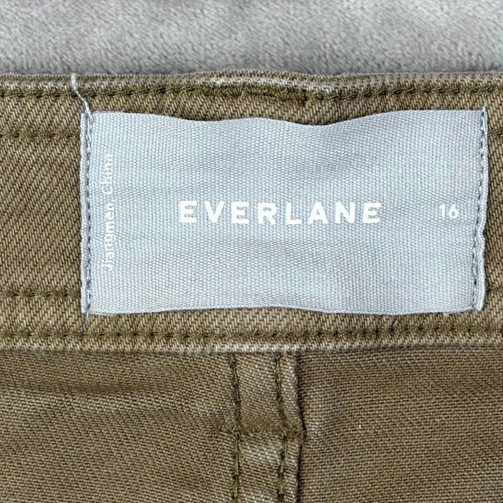 Everlane Everlane Wide Leg Crop Pants Khaki Tan Size 16 Stretch Patch Pockets High Rise Workwear Cropped Women Mens? Size 38" / US 16 / IT 52 - 7 Thumbnail