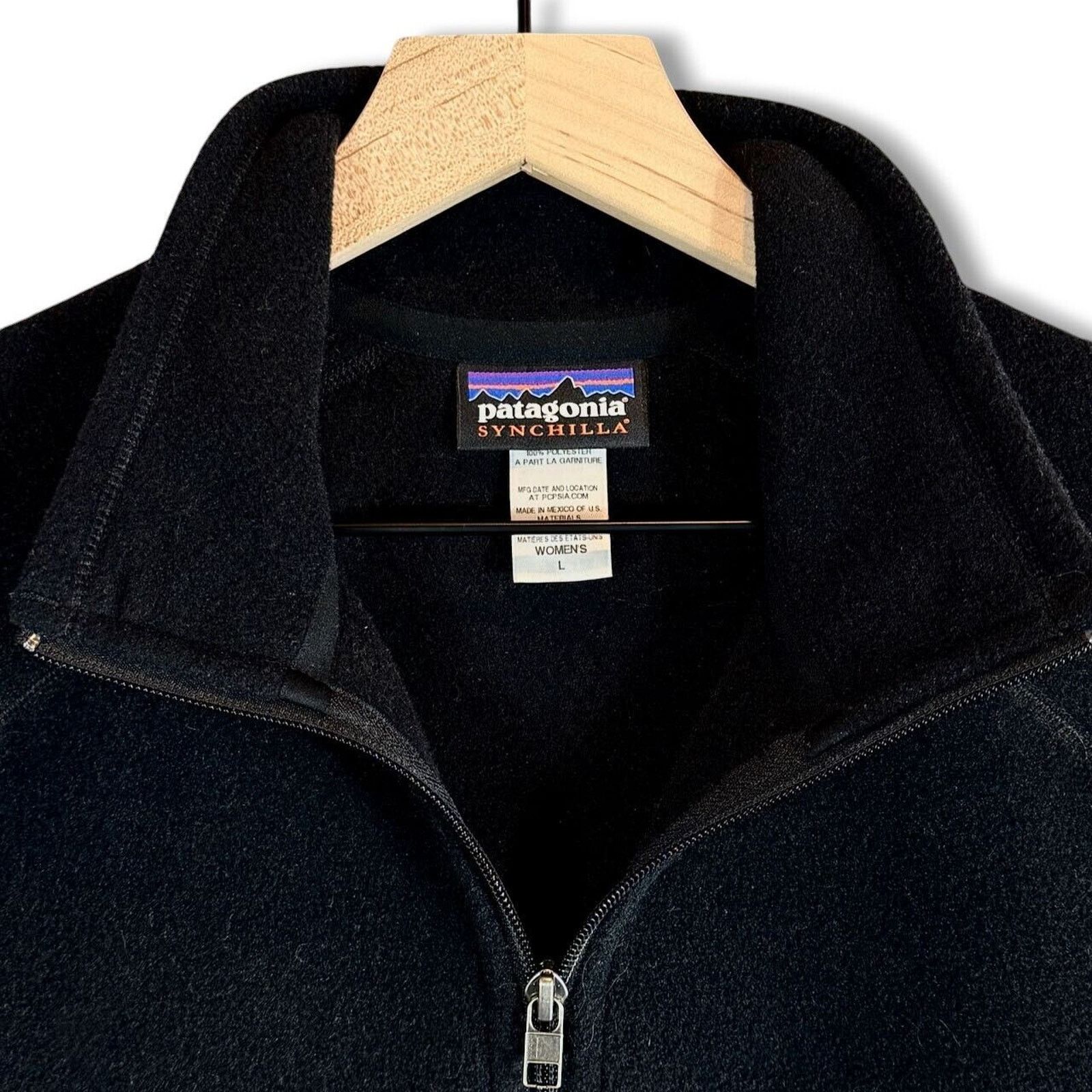 Patagonia Patagonia Vest sz L Black Synchilla Full Zip Fleece gorpcore Size L / US 10 / IT 46 - 2 Thumbnail