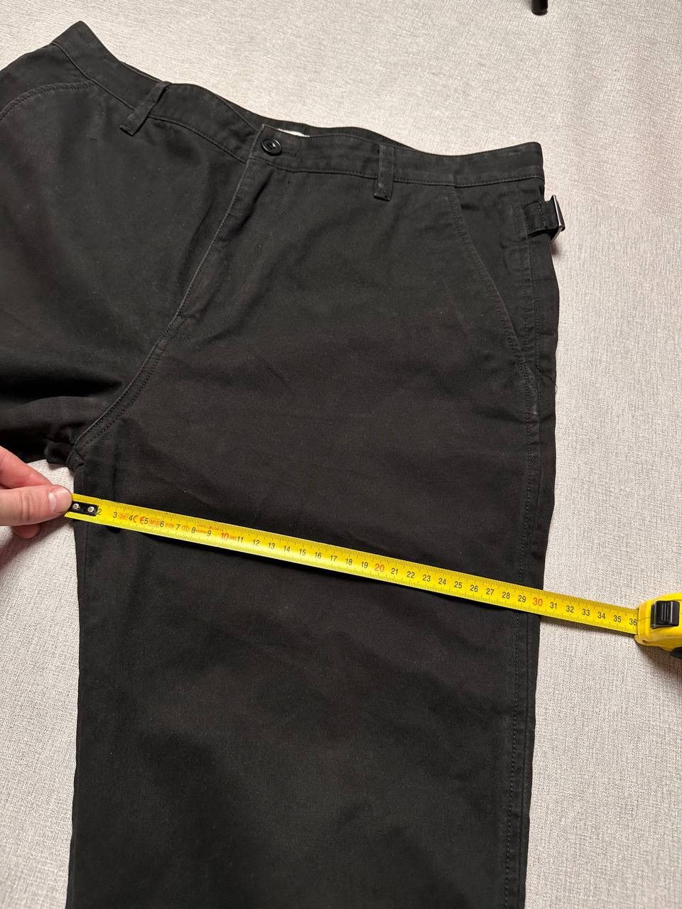 Helmut Lang Helmut Lang Black Side Adjuster Trousers Raw Hem Pants Size US 34 / EU 50 - 23 Thumbnail
