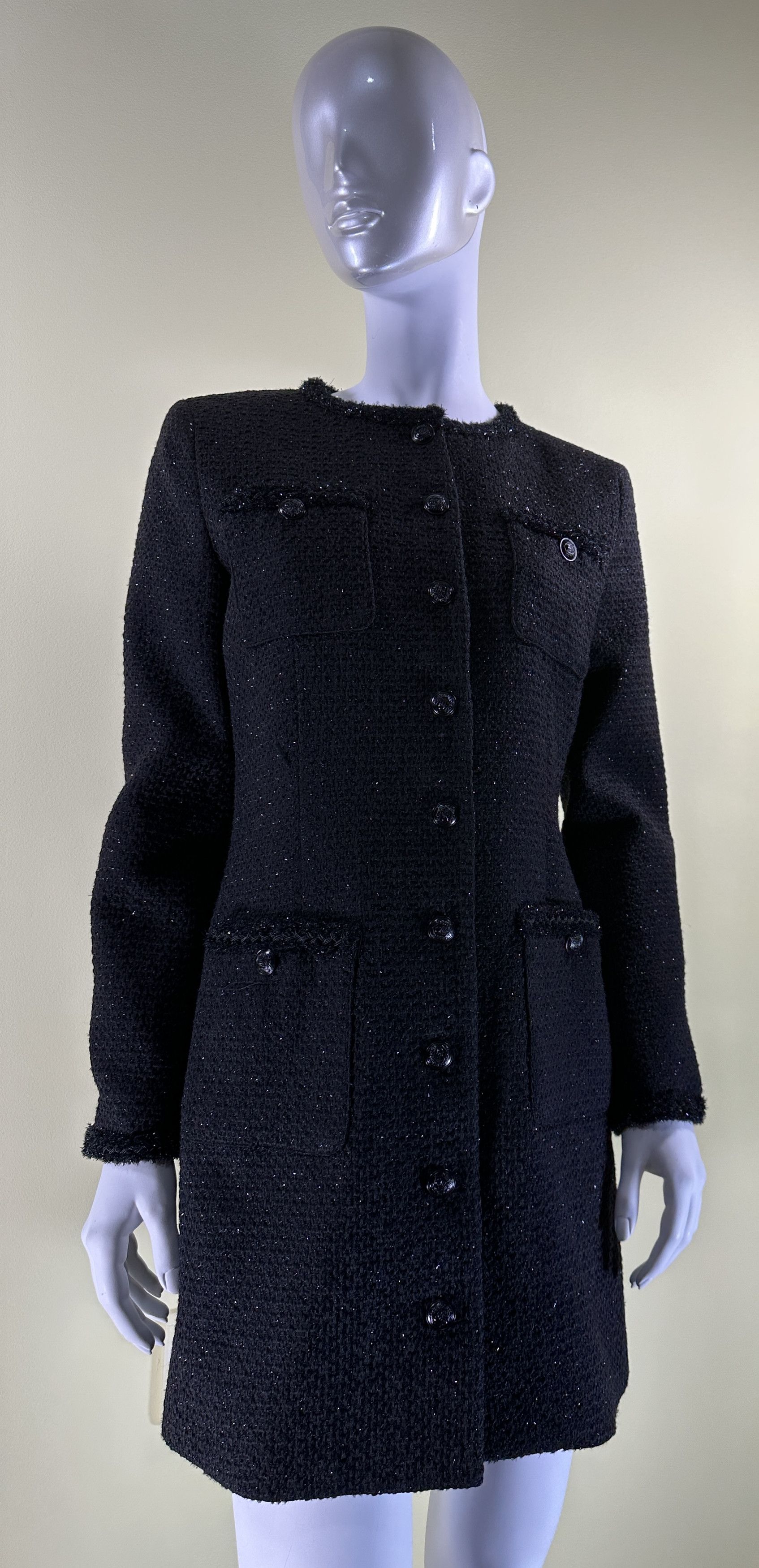 The Kooples Tweed black dress Size S / US 4 / IT 40 - 3 Thumbnail