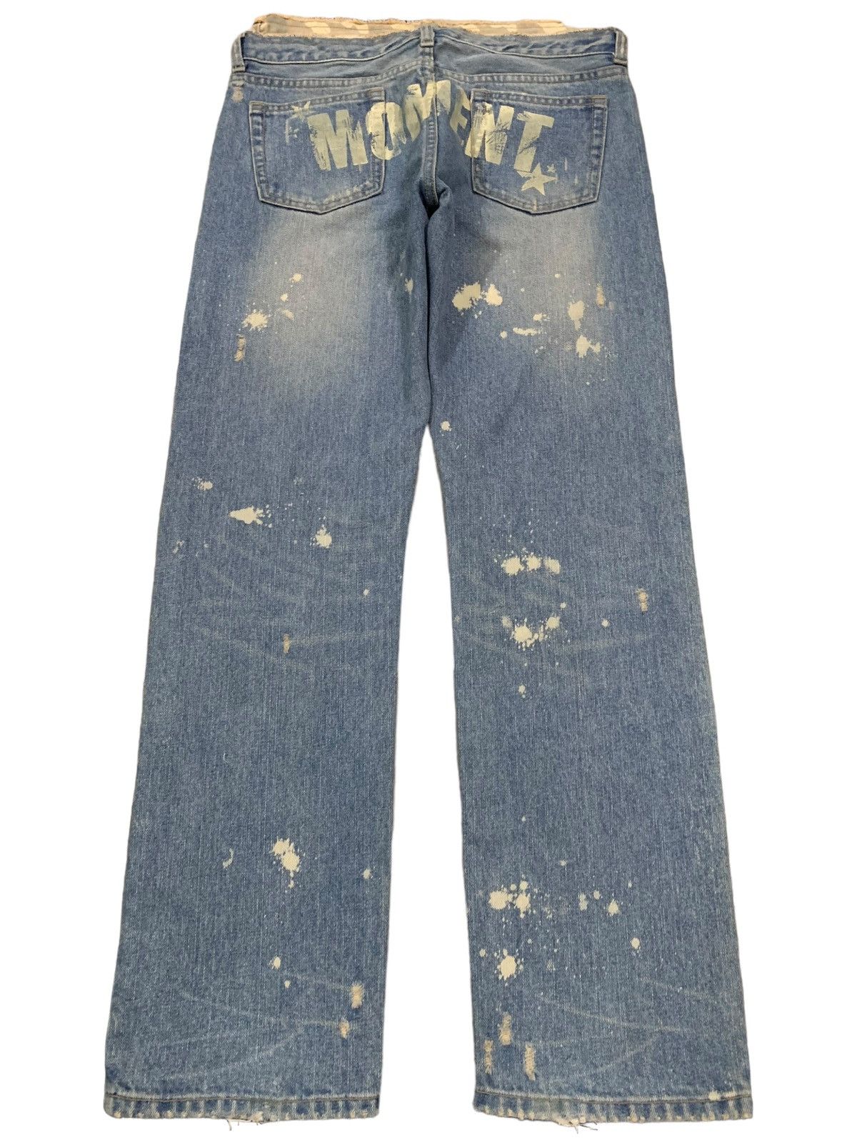 14th Addiction Vintage Japanese Brand Camo Double Waisted Splatter Jeans Size US 30 / EU 46 - 2 Thumbnail