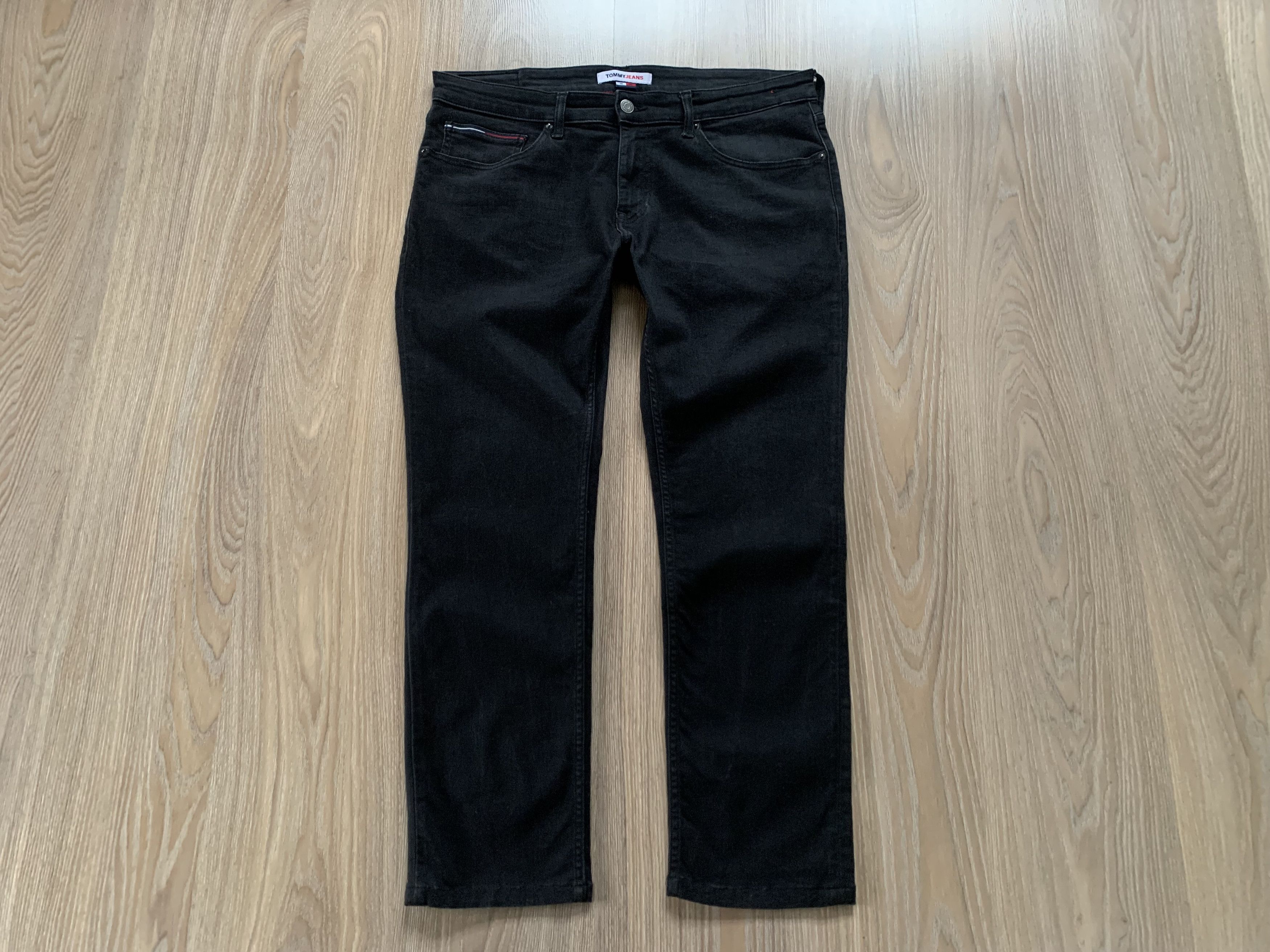 Denime Tommy Hilfiger Scanton Slim Black Stretch Jeans Size US 36 / EU 52 - 2 Thumbnail