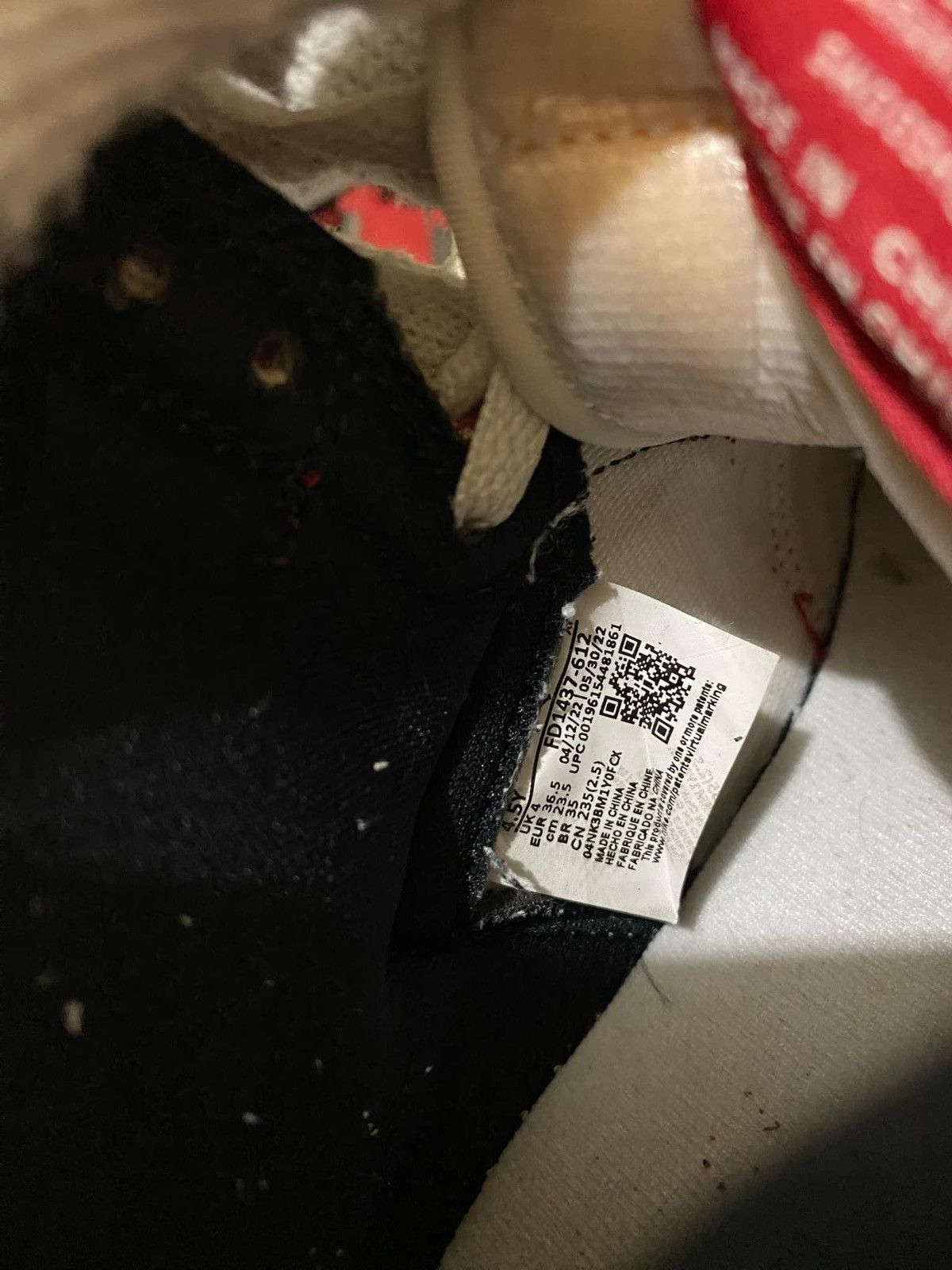 Jordan Brand × Nike Air Jordan 1 Lost And Found Size US 4.5 / IT 34.5 - 10 Thumbnail