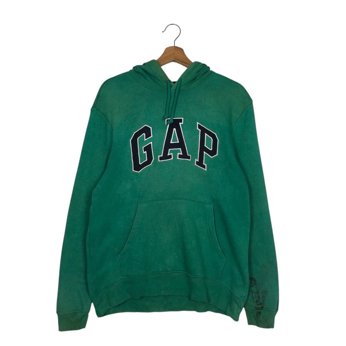Gap 📌Rich Green Gap Hoodie Pull Over Spell Out Big Logo Size US S / EU 44-46 / 1 - 13 Thumbnail