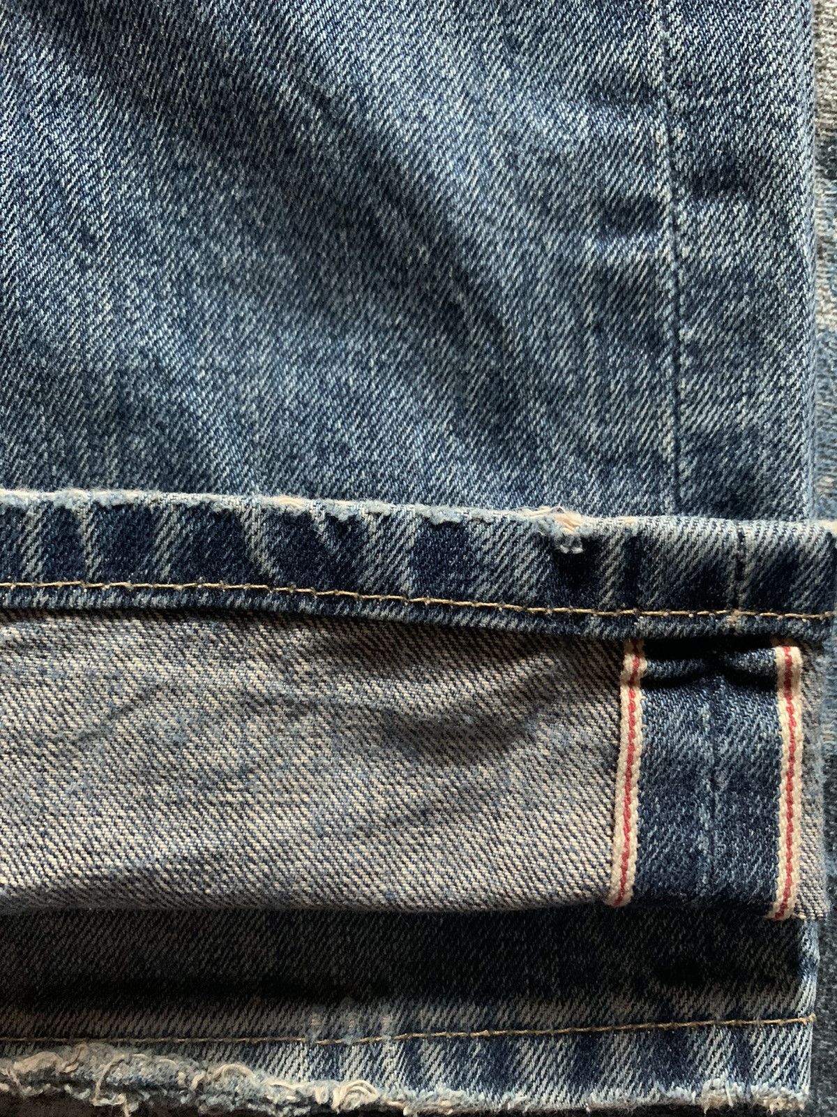45rpm Vintage Selvedge Jeans Cult Of Individuality Stone wash Size US 31 - 19 Thumbnail
