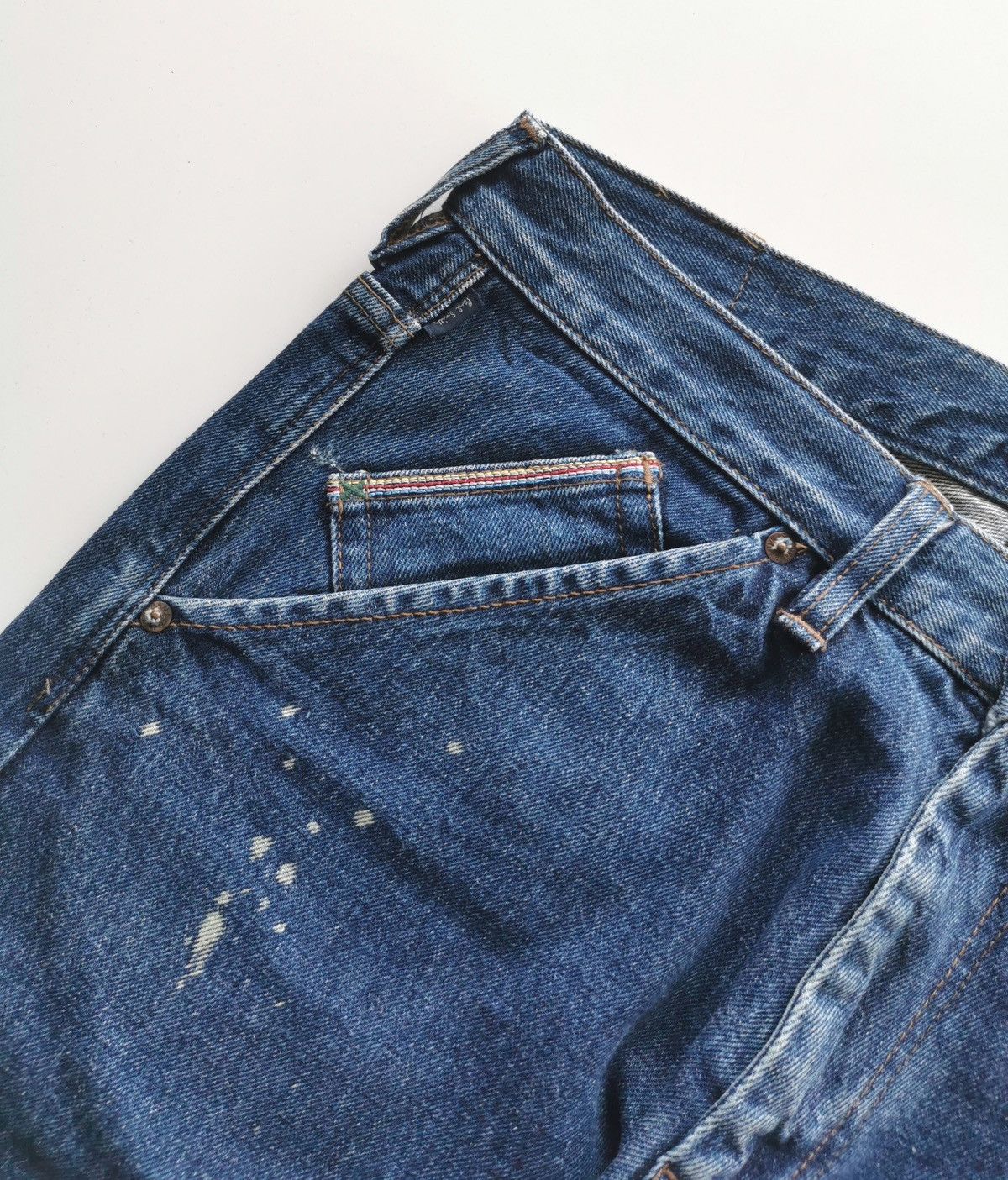 Japanese Brand Paul Smith Selvedge Painted Denim Jeans Size 34'' Size US 34 / EU 50 - 10 Thumbnail