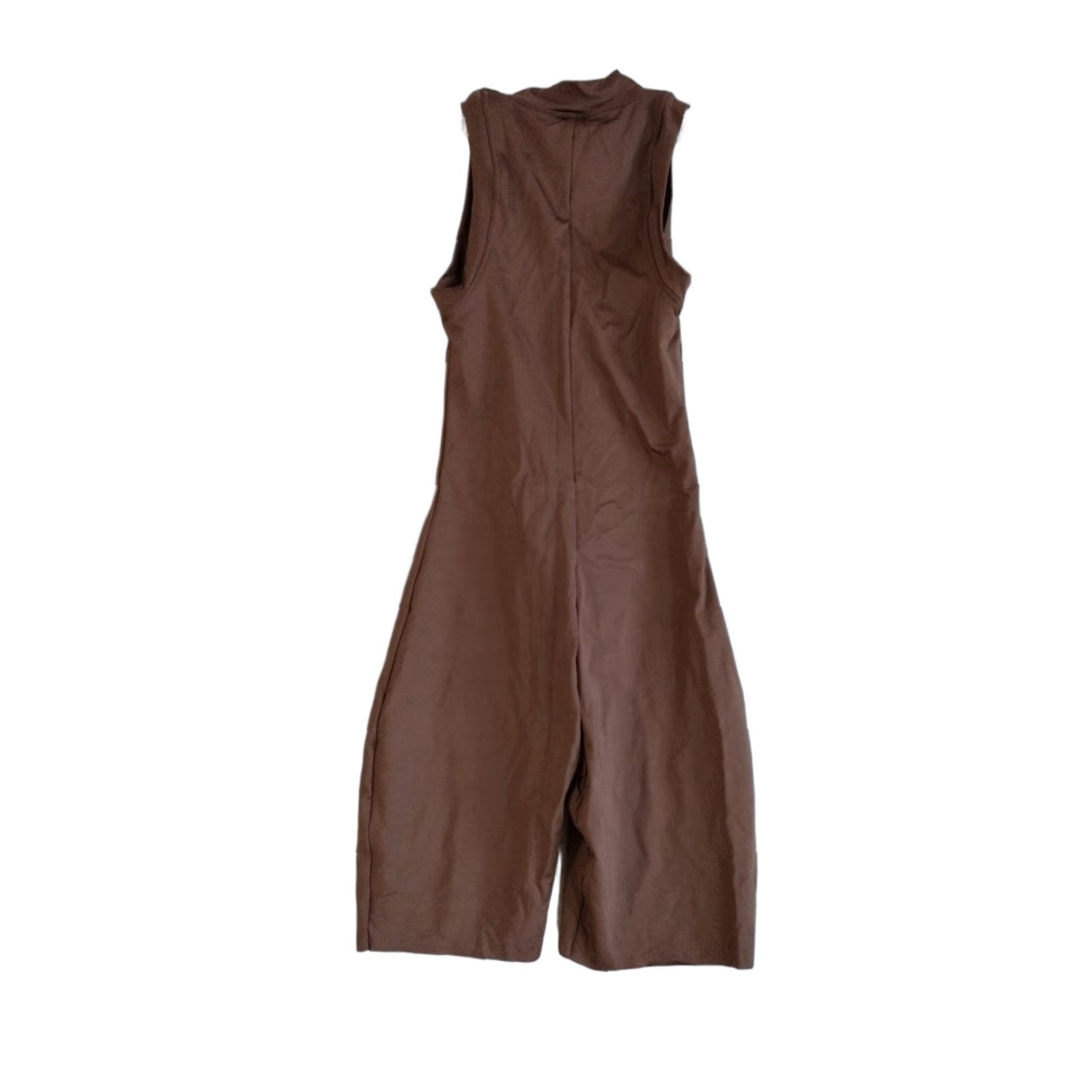 SKIMS VINTAGE SKIMS Women"s Swim Mock Neck Cycle Body Short Suit Zip Cocoa XXS SW-BSS-0023 Size 24" / US 00 / IT 34 - 1 Thumbnail