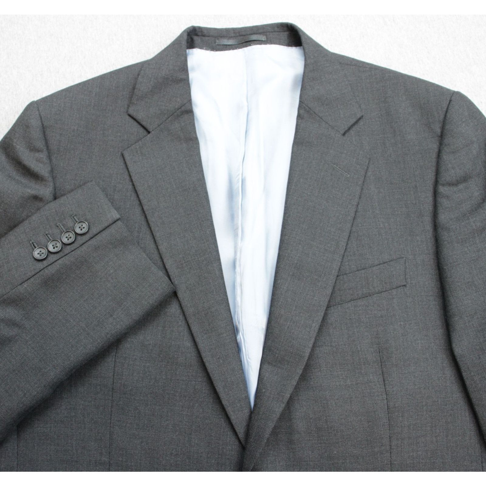 Charles Tyrwhitt Charles Tyrwhitt Blazer Mens 44R Gray 100% Wool Classic Fit Size 44R - 1 Thumbnail